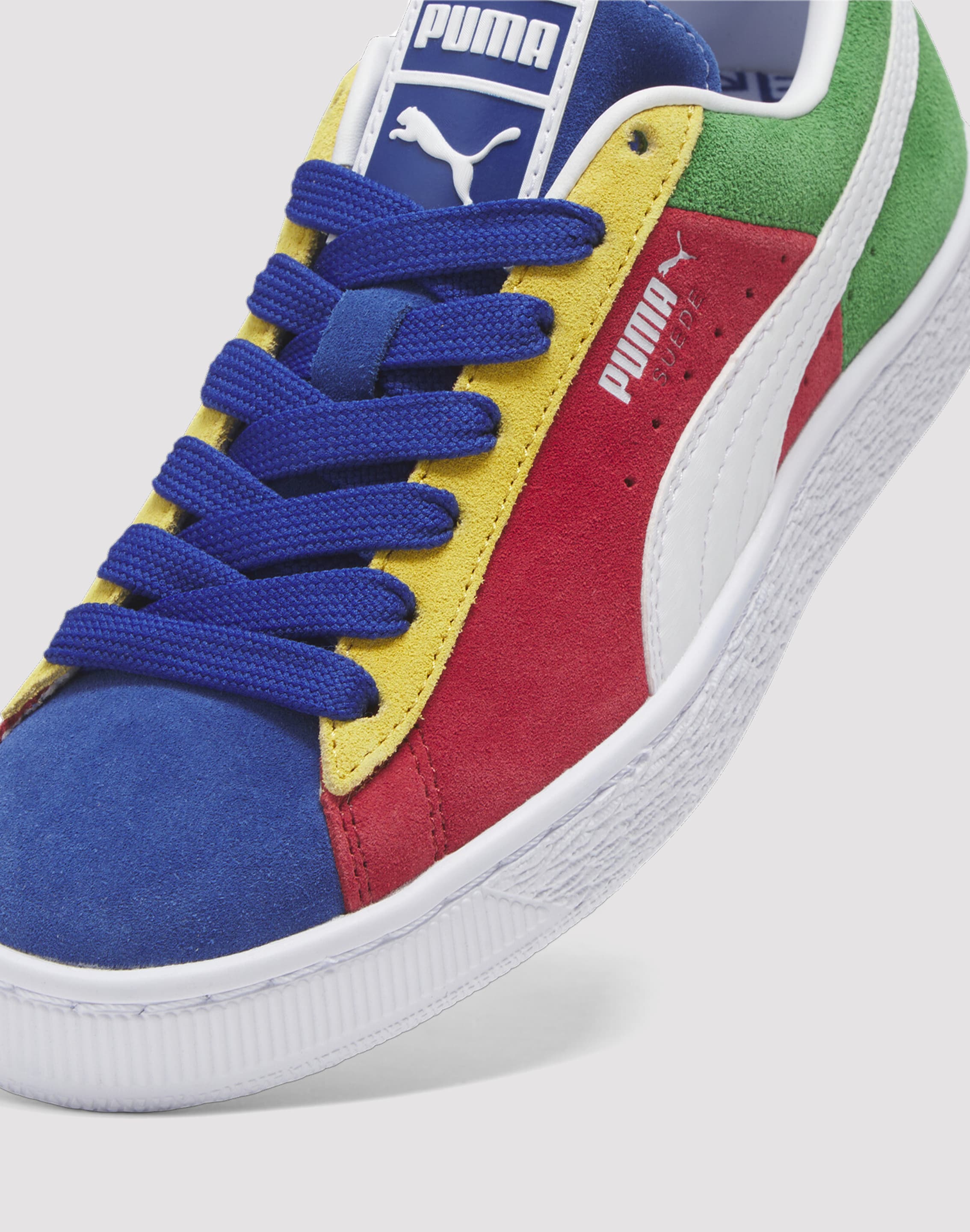 Puma Suede XXI Primary Grade School Boys' "Red/Green/Blue"