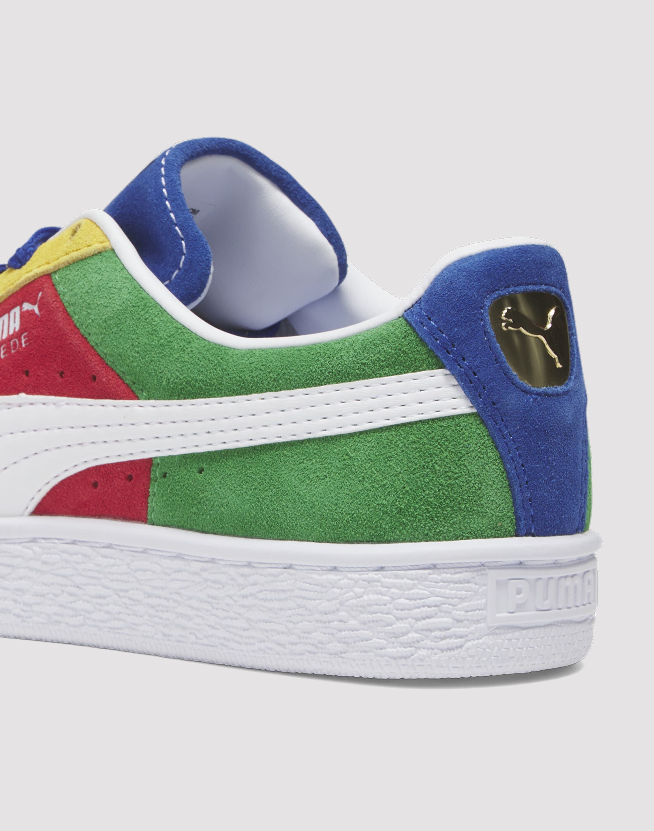 Puma Suede XXI Primary Grade School Boys' "Red/Green/Blue"