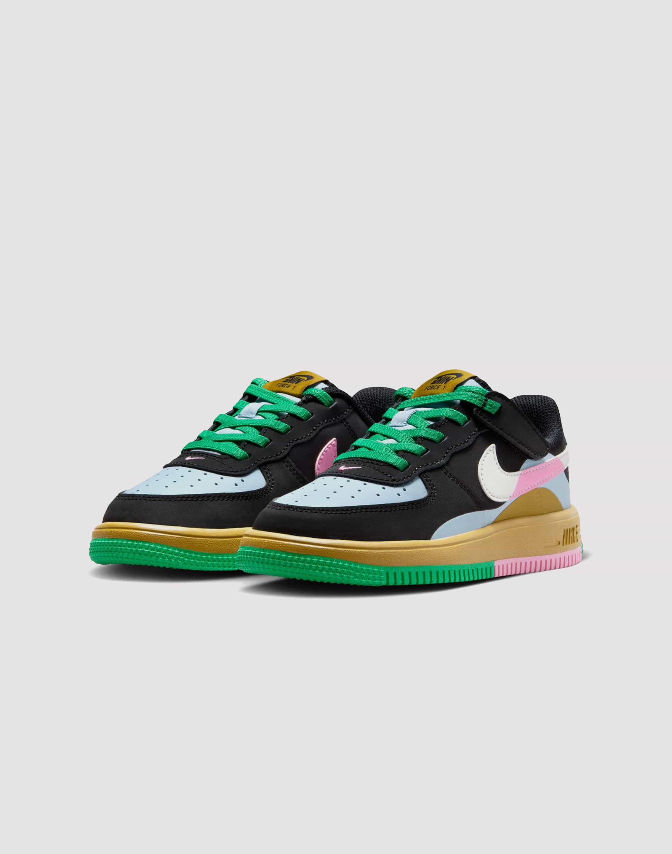 Photo of Nike Air Force 1 LV8 EasyOn Preschool Girls' Black/Summit White/Lt Armory Blue