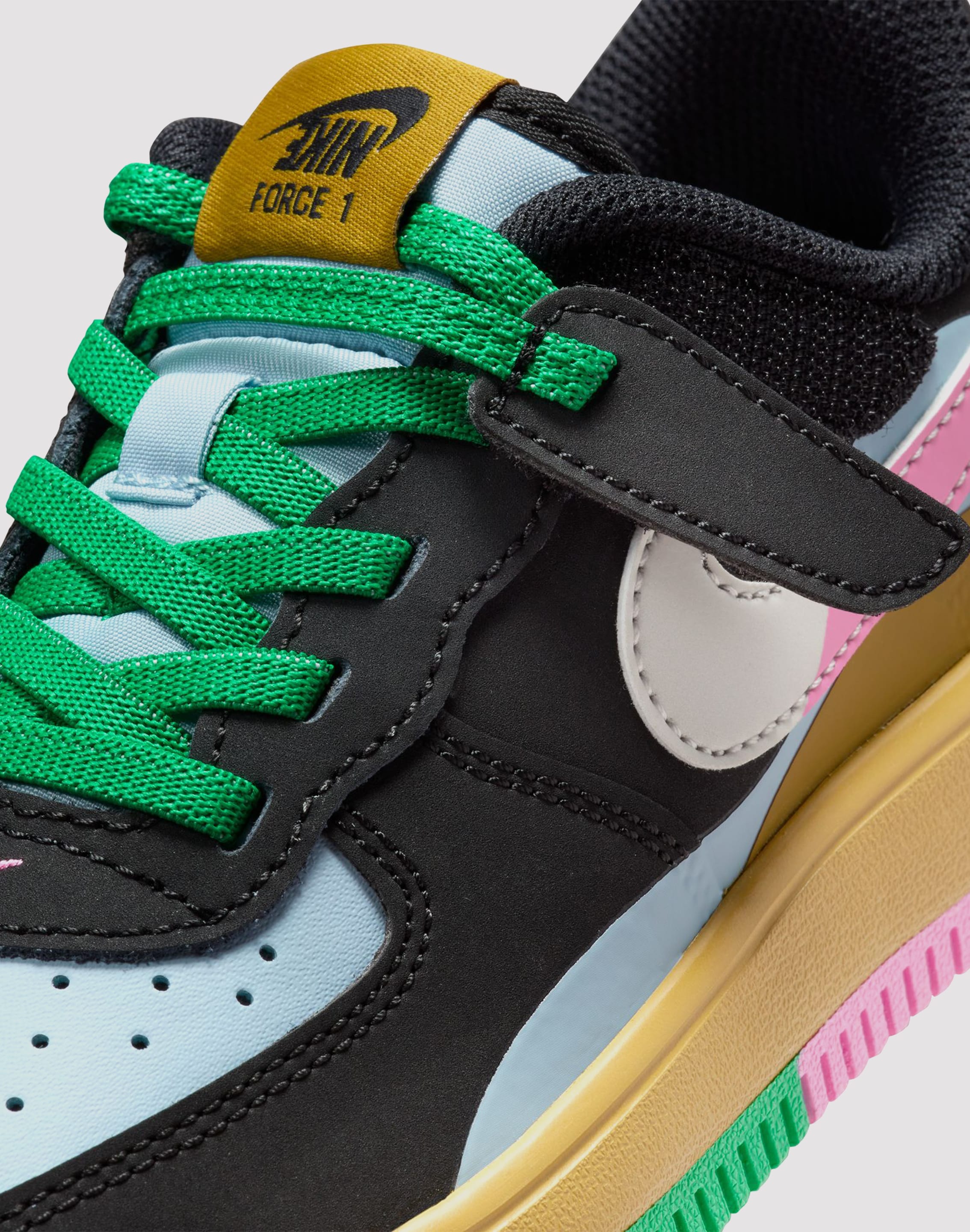 Photo of Nike Air Force 1 LV8 EasyOn Preschool Girls' Black/Summit White/Lt Armory Blue