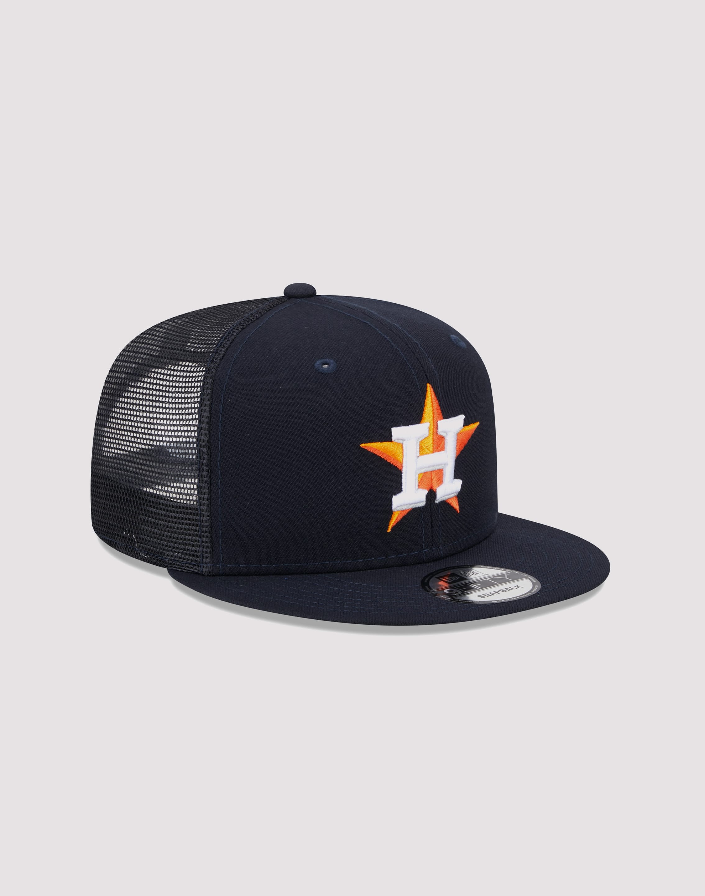 Photo of New Era Houston Astros 9FIFTY Evergreen Trucker Navy Snapback