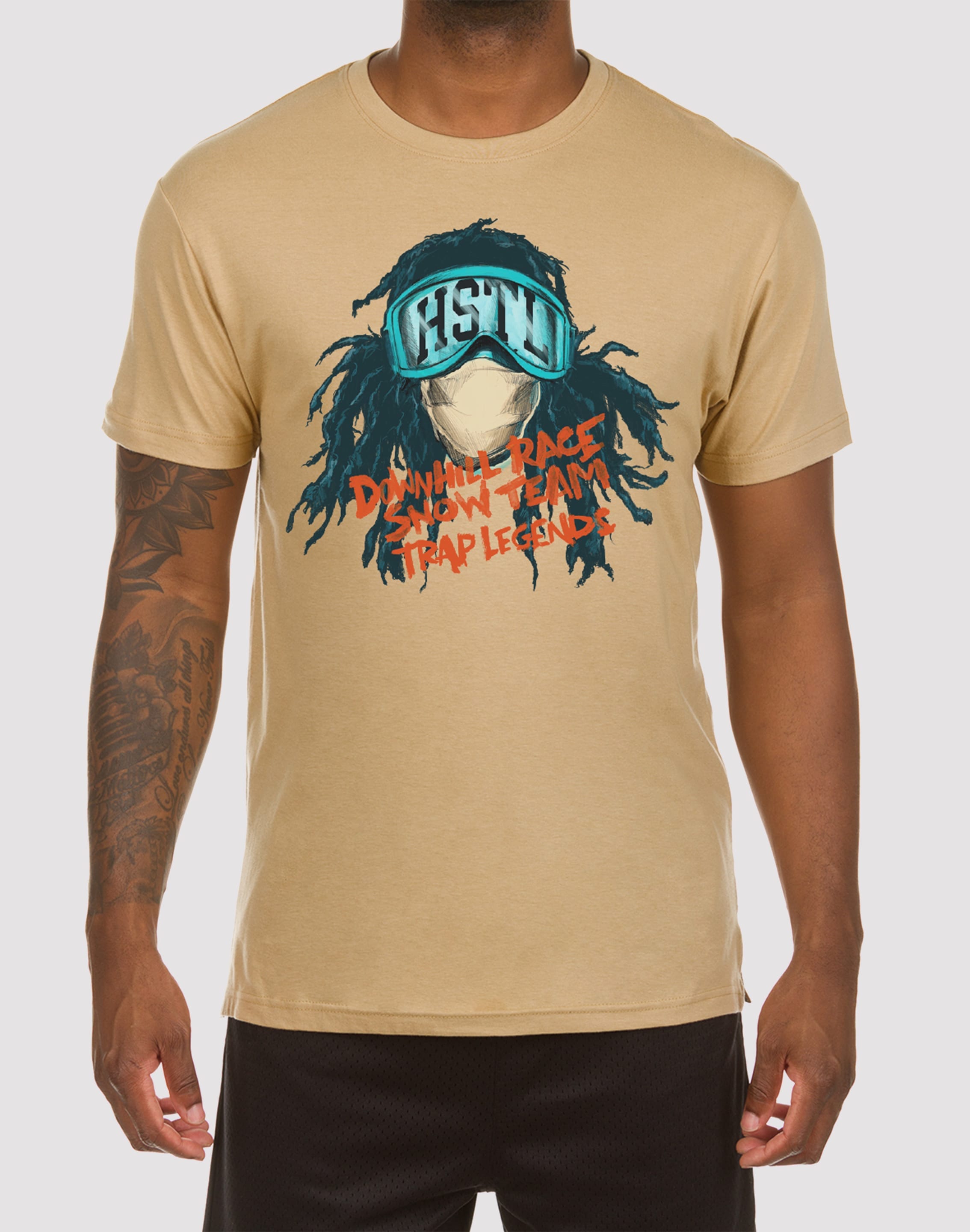 Photo of Hustle Gang Downhill Race Sand Tee