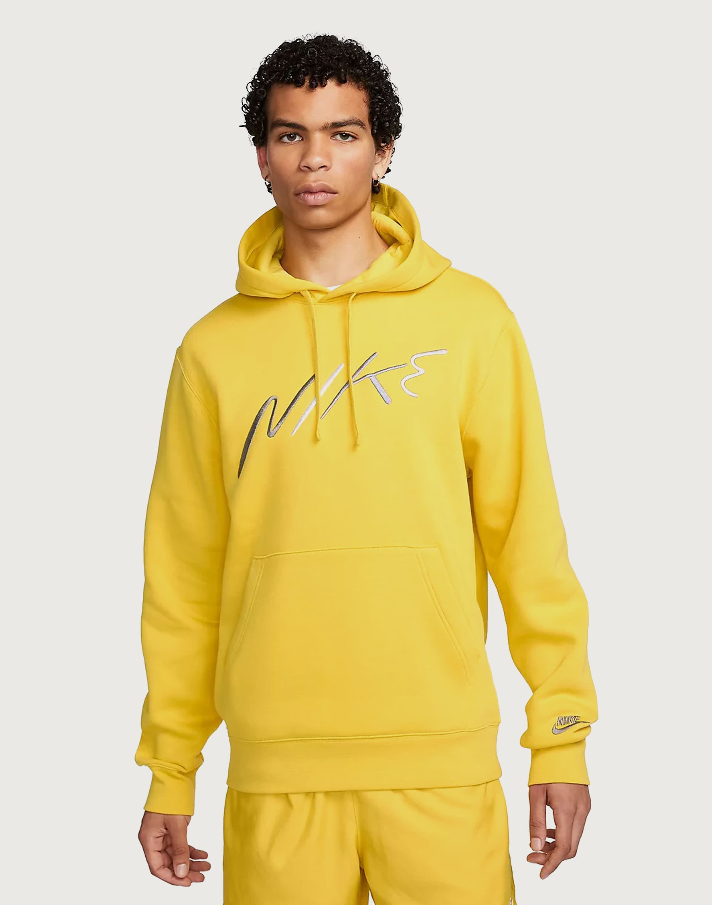 nike club fleece yellow