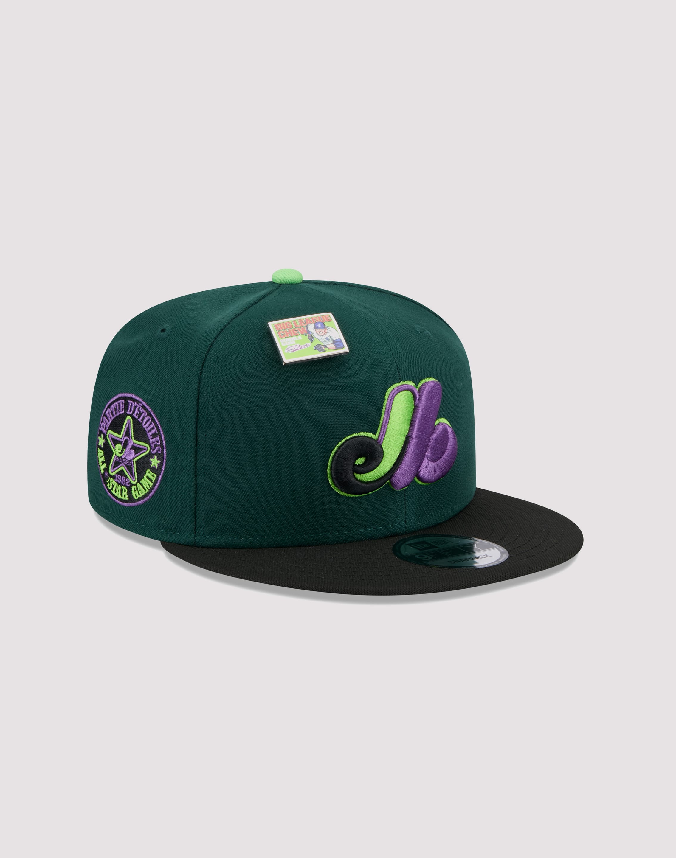 Photo of New Era Big League Chew Montreal Expos 9FIFTY Green/Black Snapback