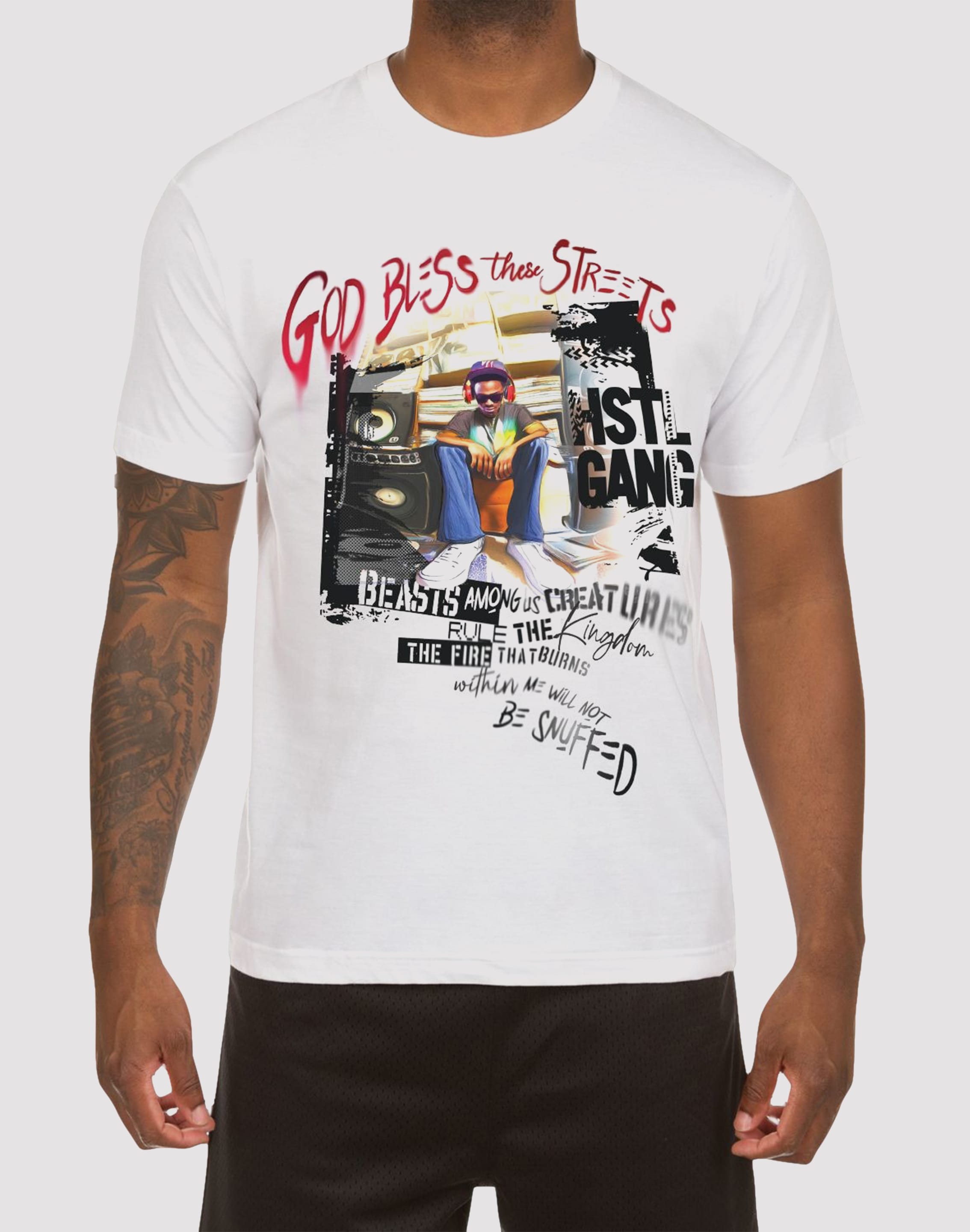 Photo of Hustle Gang Vibin' White Tee