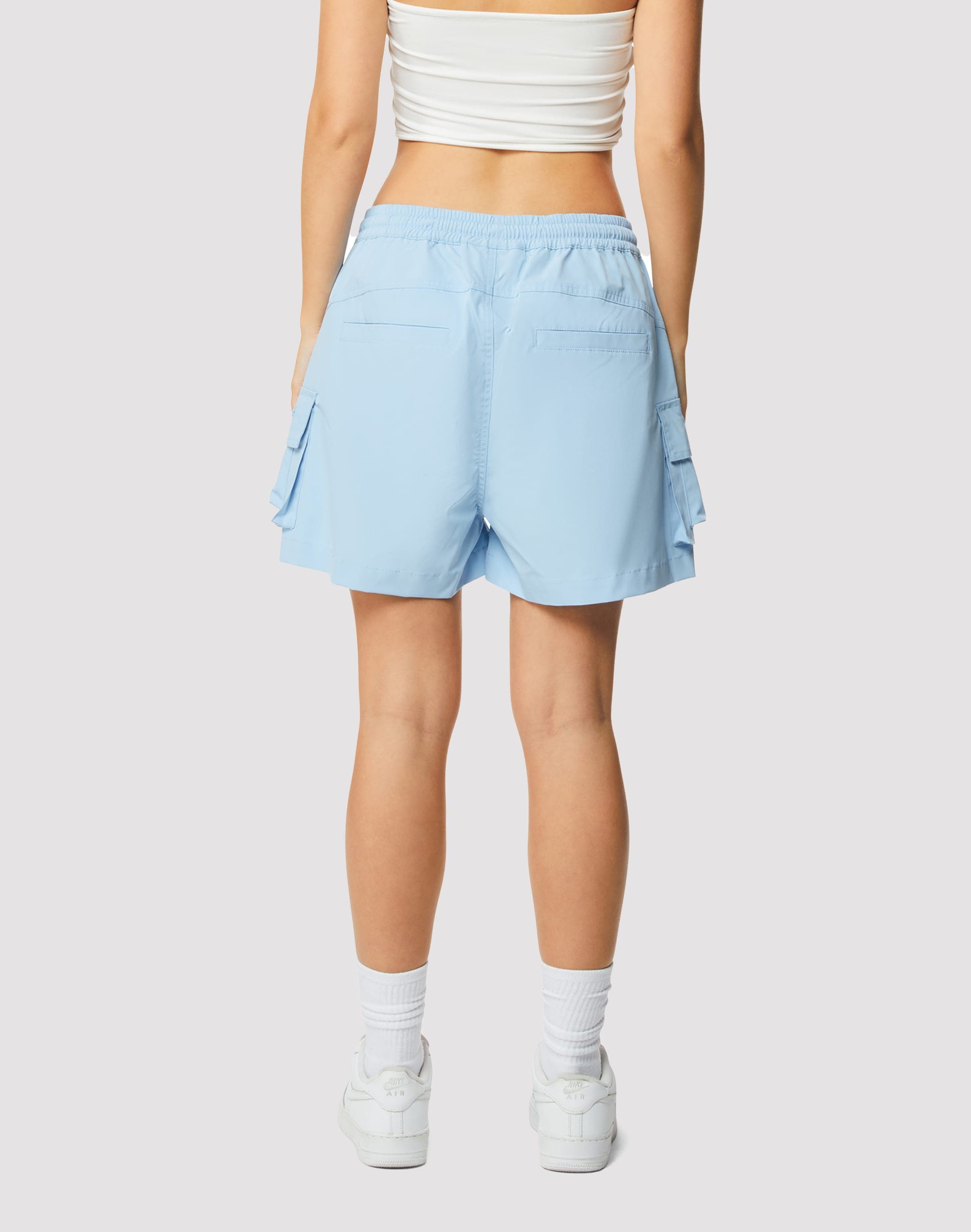 Photo of Grindhouse Nylon 3-Inch Blue Cargo Shorts