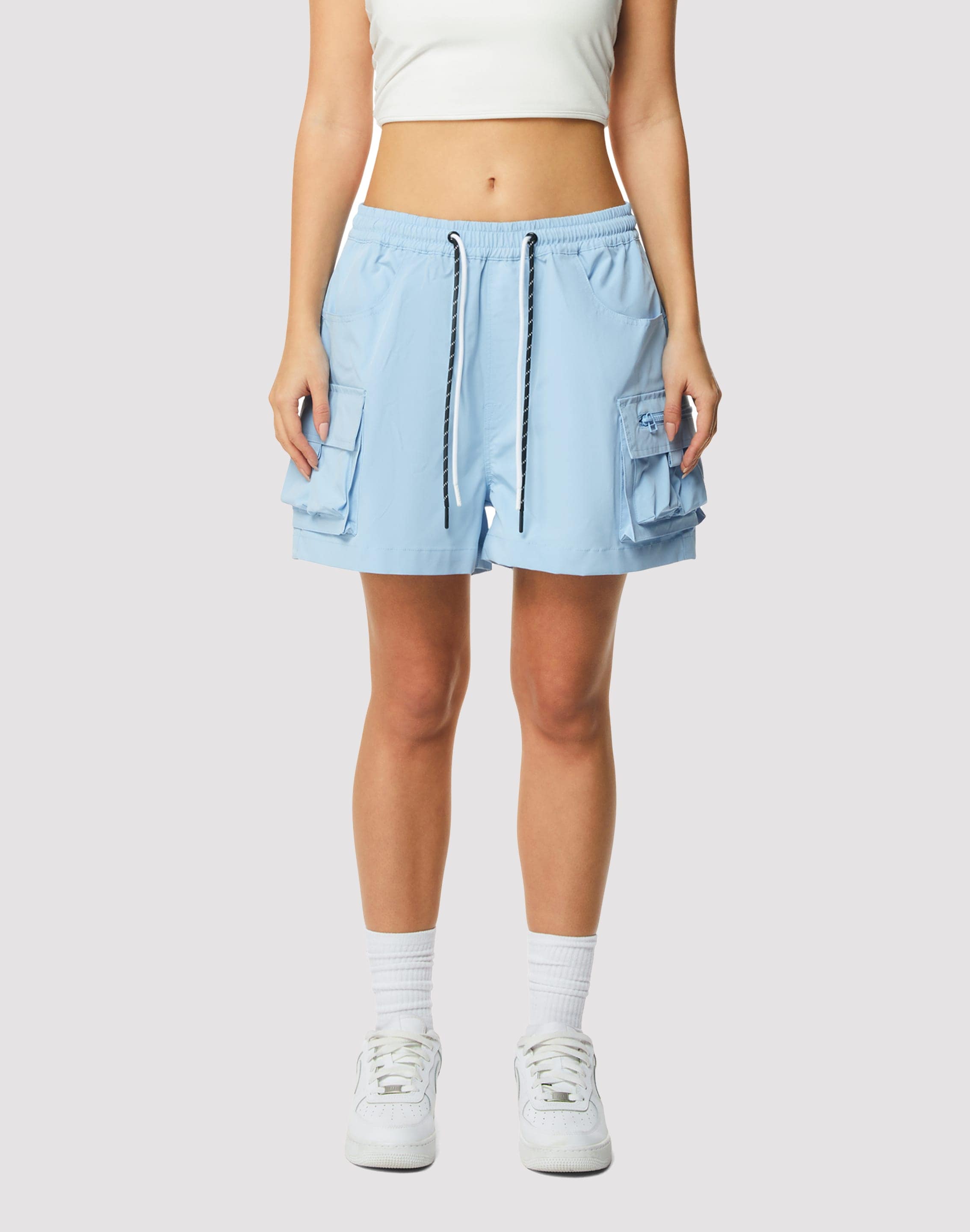 Photo of Grindhouse Nylon 3-Inch Blue Cargo Shorts