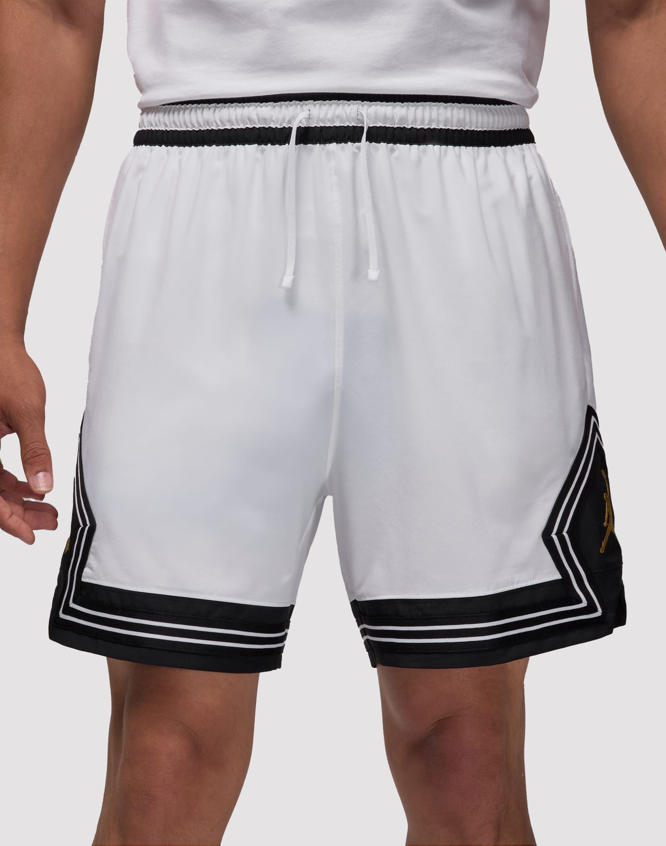 all white jordan shorts