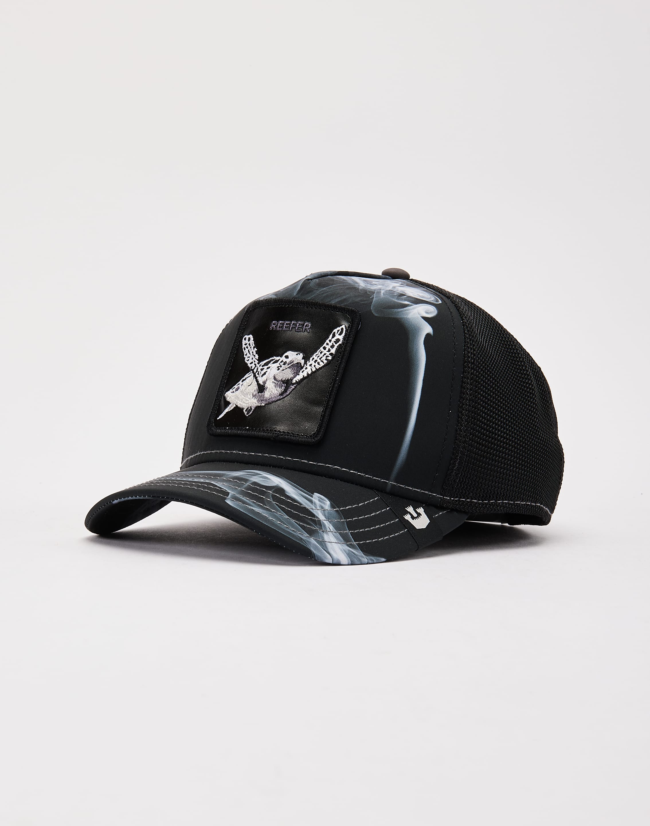 Cappellino trucker nero rinoceronte Bulletproof Tri Tone The Farm di Goorin Bros Cappellino trucker nero rinoceronte Bulletproof Tri Tone The Farm di Goorin Bros