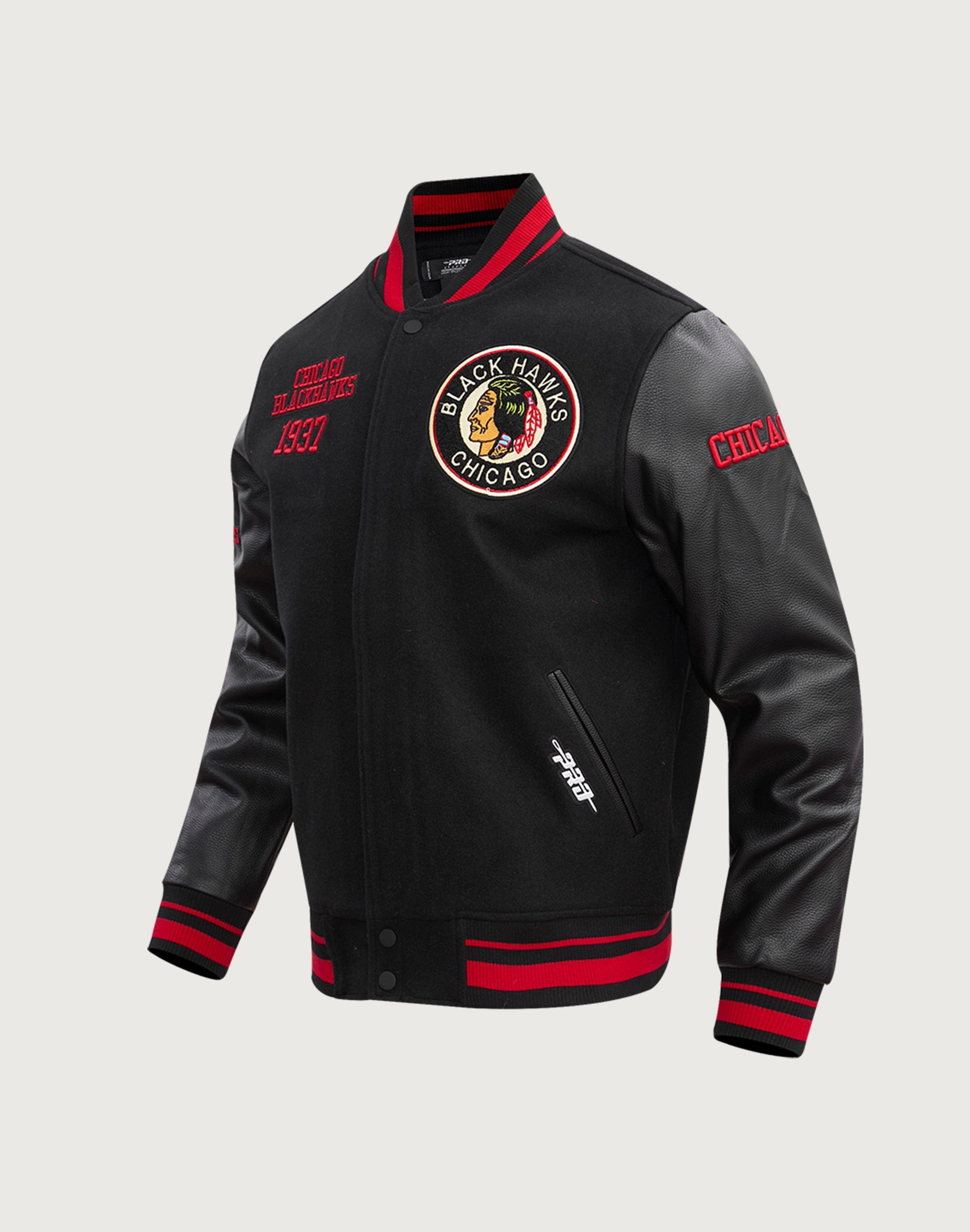 Pro Standard NHL Chicago Blackhawks Retro Classic Rib Wool Varsity