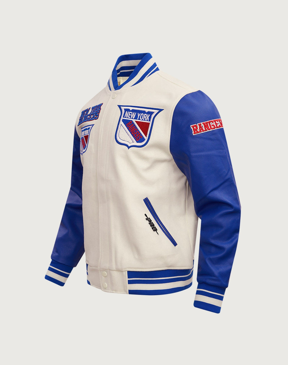 Pro Standard NHL New York Rangers Retro Classic Rib Wool Varsity Jacke ...