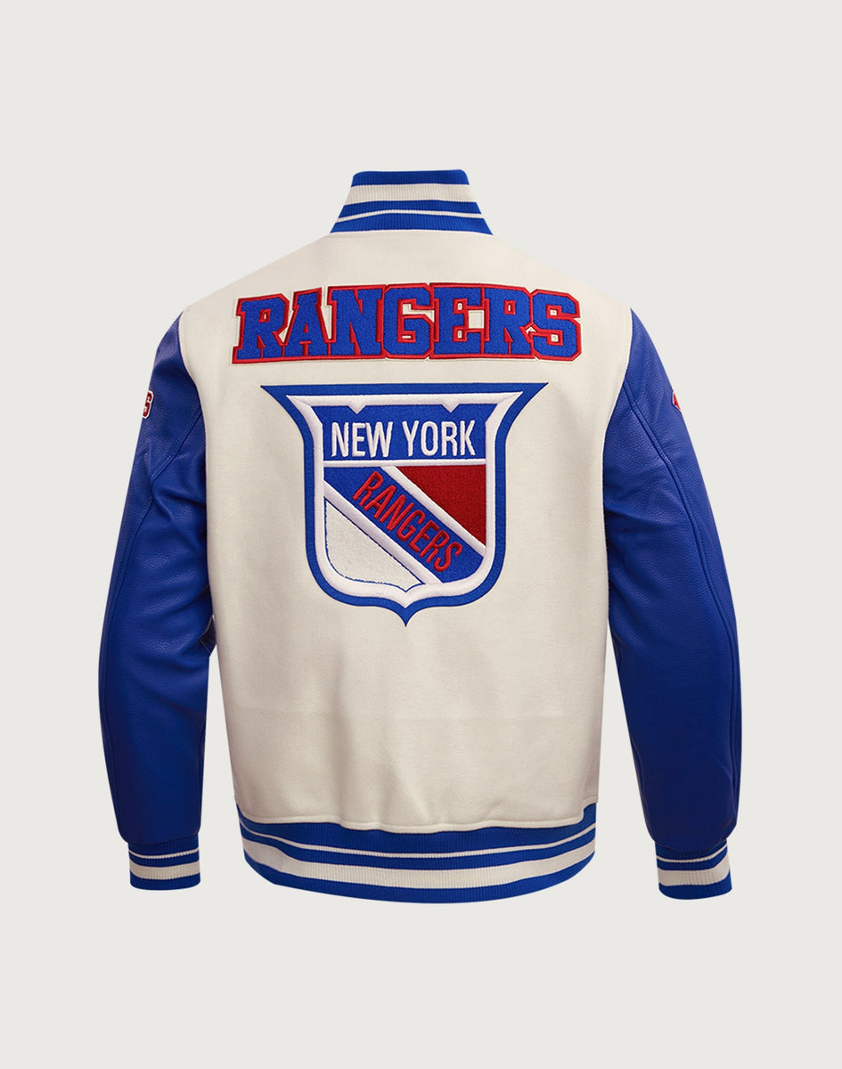 Pro Standard NHL New York Rangers Retro Classic Rib Wool Varsity Jacke ...