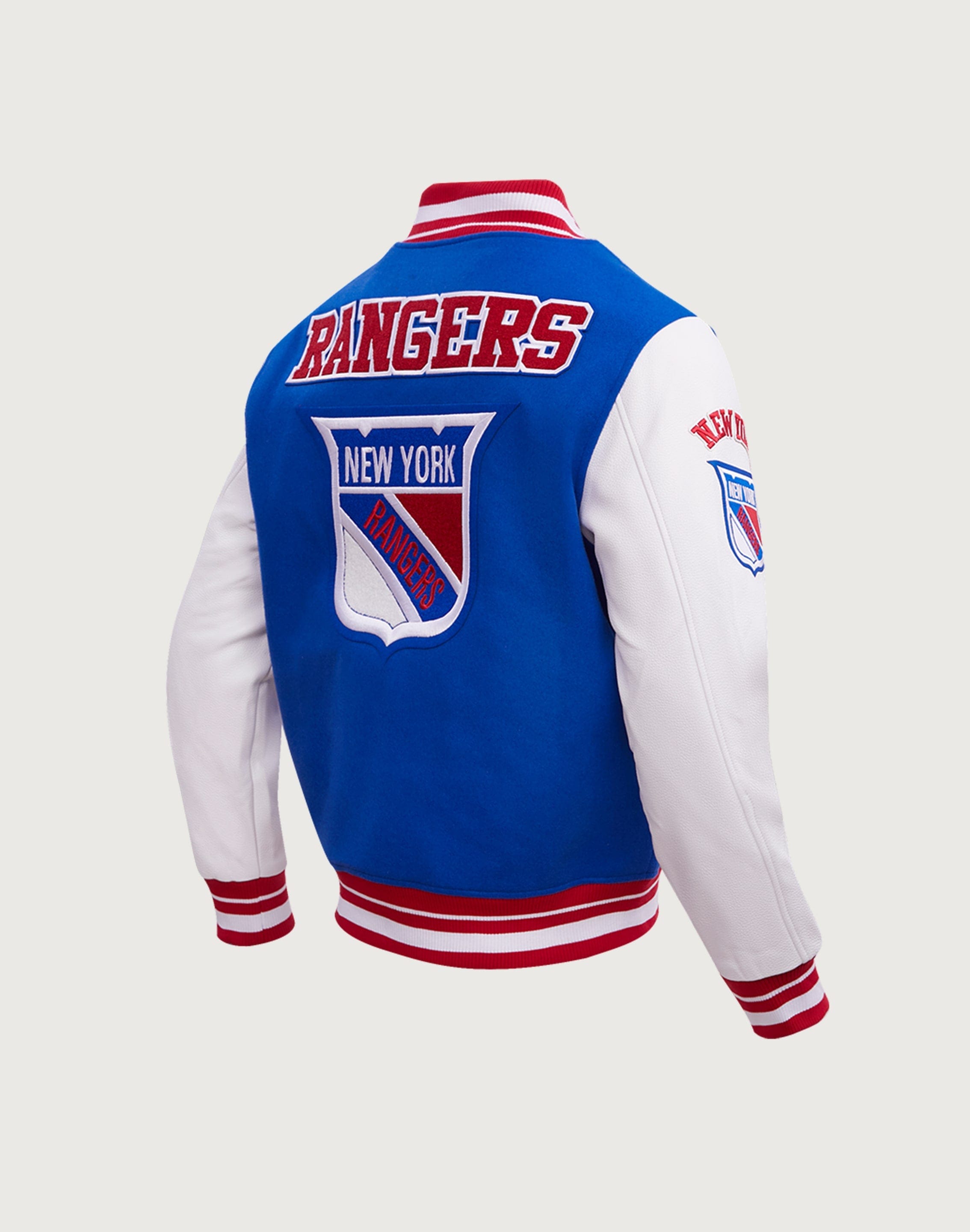 Pro Standard NHL New York Rangers Retro Classic Rib Wool Varsity Jacke ...
