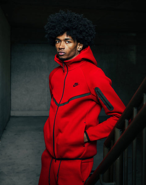 Red Nike Tech Fleece Track Suit Tracksuit Nike Tech Pack Red Nike