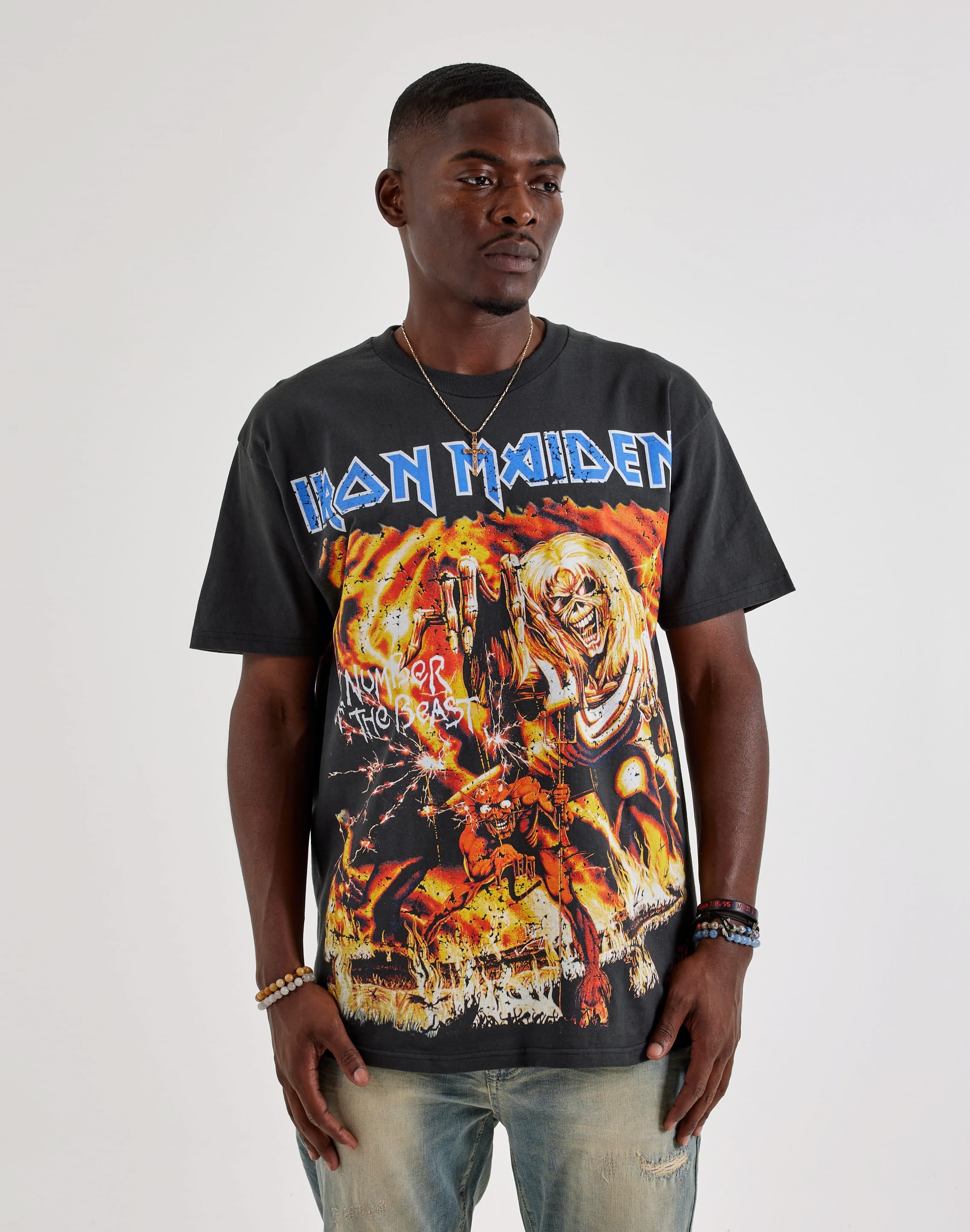 Global Merchandising Services Iron Maiden Number Of The Beast Tee, image 1 of 4