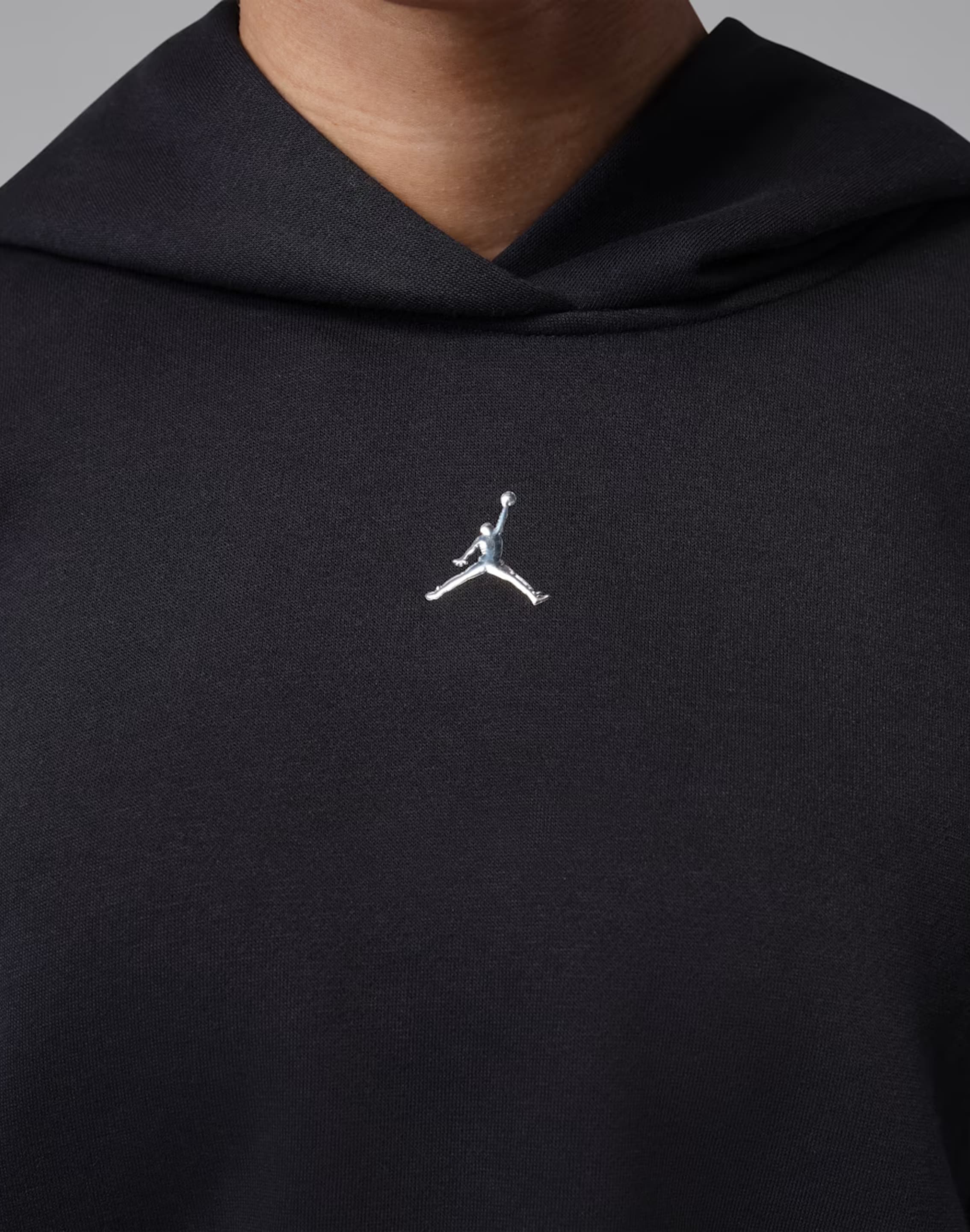 Photo of Jordan Brooklyn Fleece Cropped Pullover Hoodie