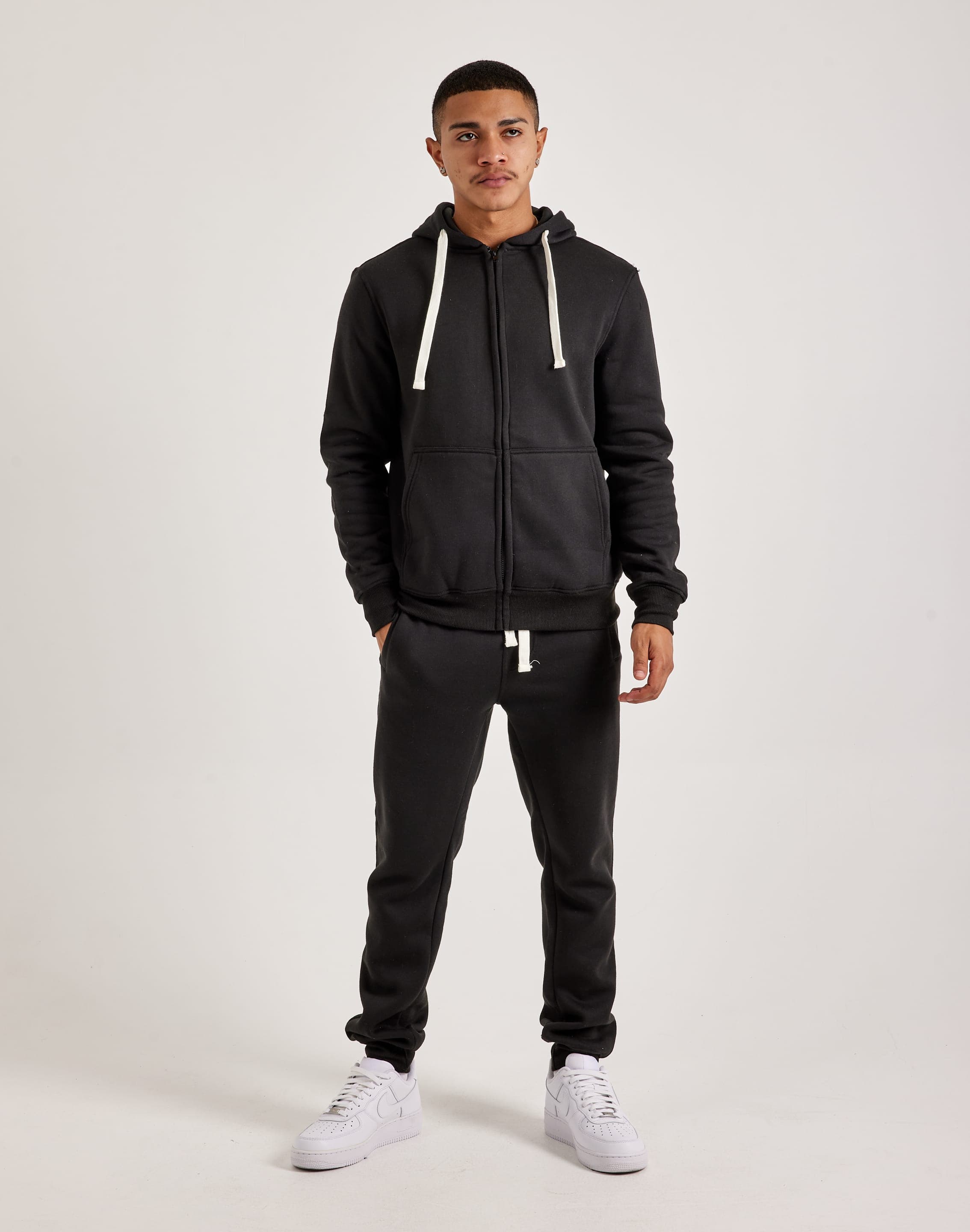 DH Essentials Basic Full-Zip Fleece Hoodie