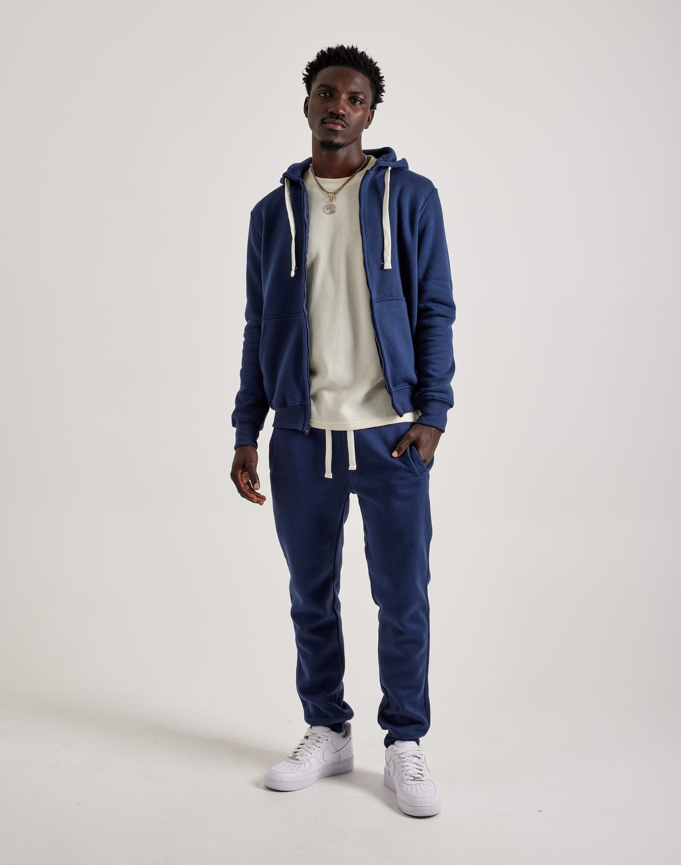 DH Essentials Basic Full-Zip Fleece Hoodie