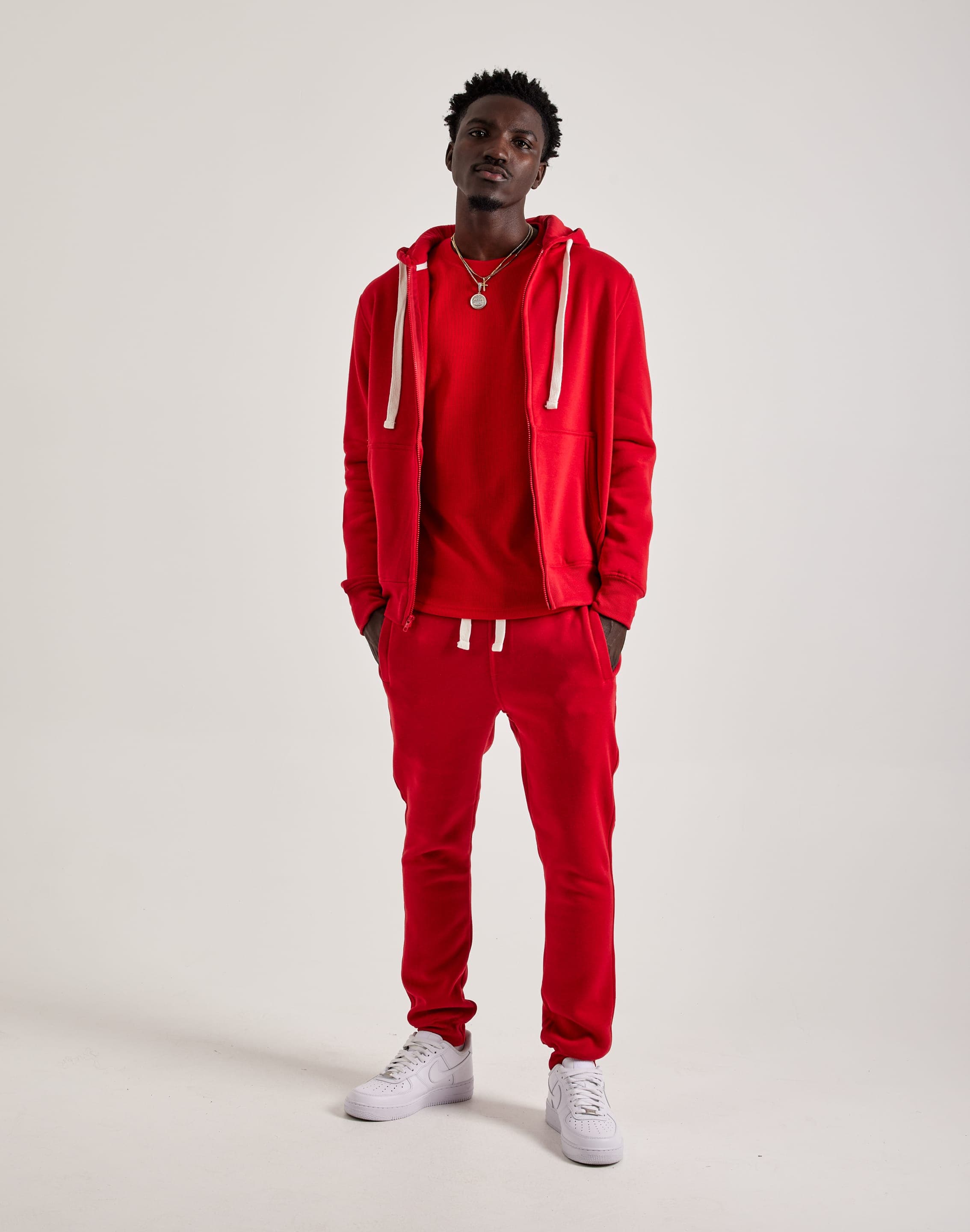 DH Essentials Basic Full-Zip Fleece Hoodie