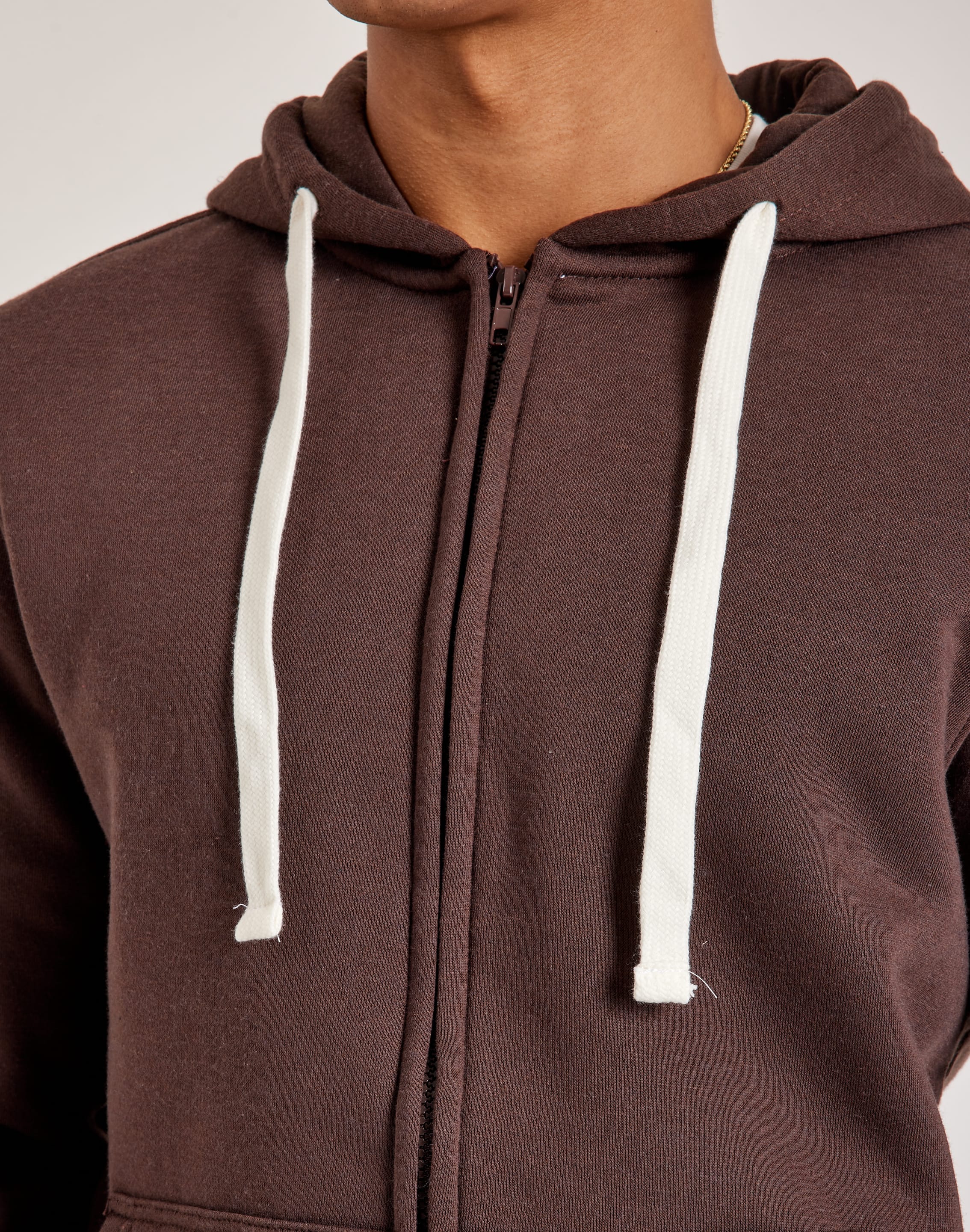 DH Essentials Basic Full-Zip Fleece Hoodie
