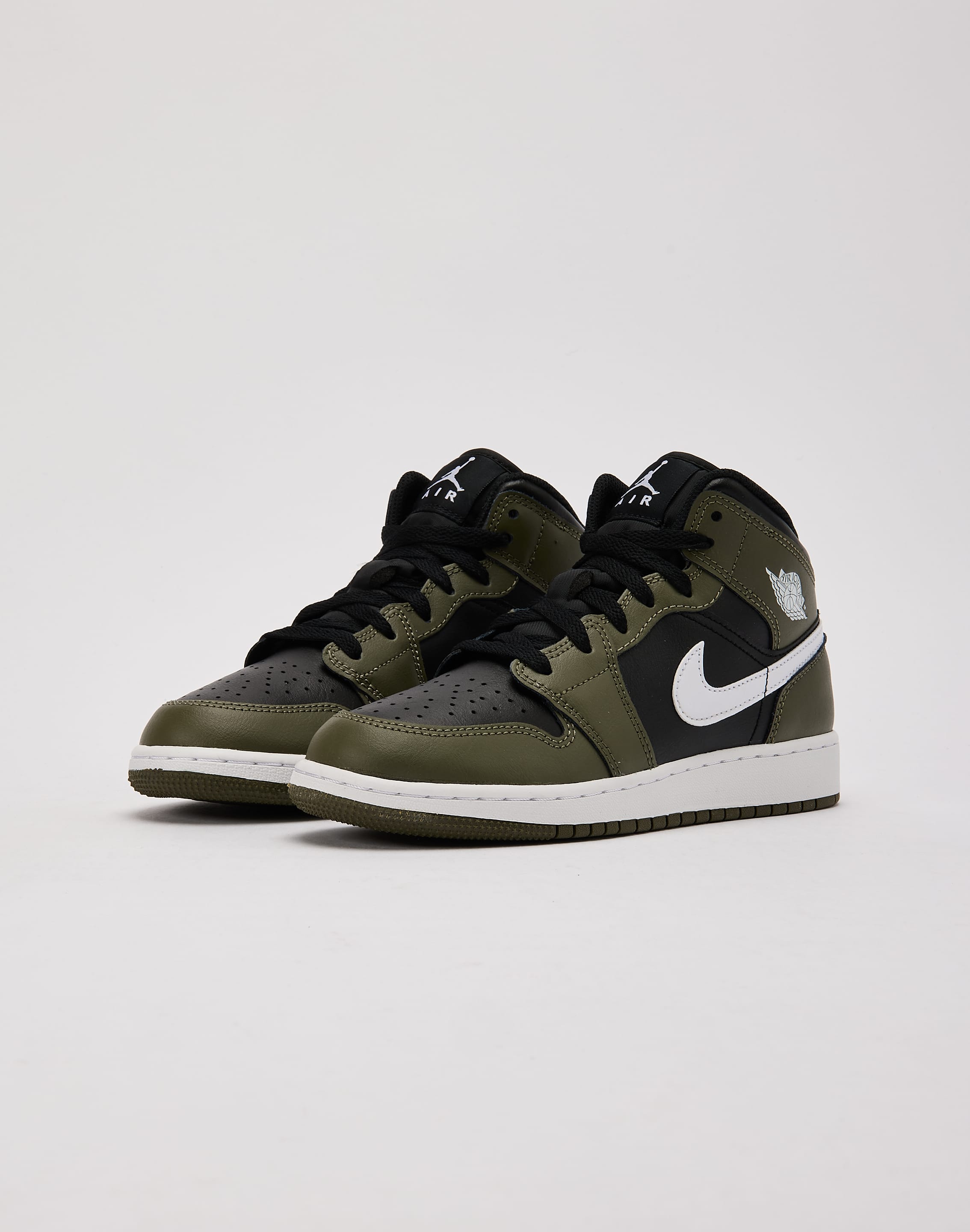 Air Jordan Mid Dark Green Air Jordan Mid Trainers In White, Grey