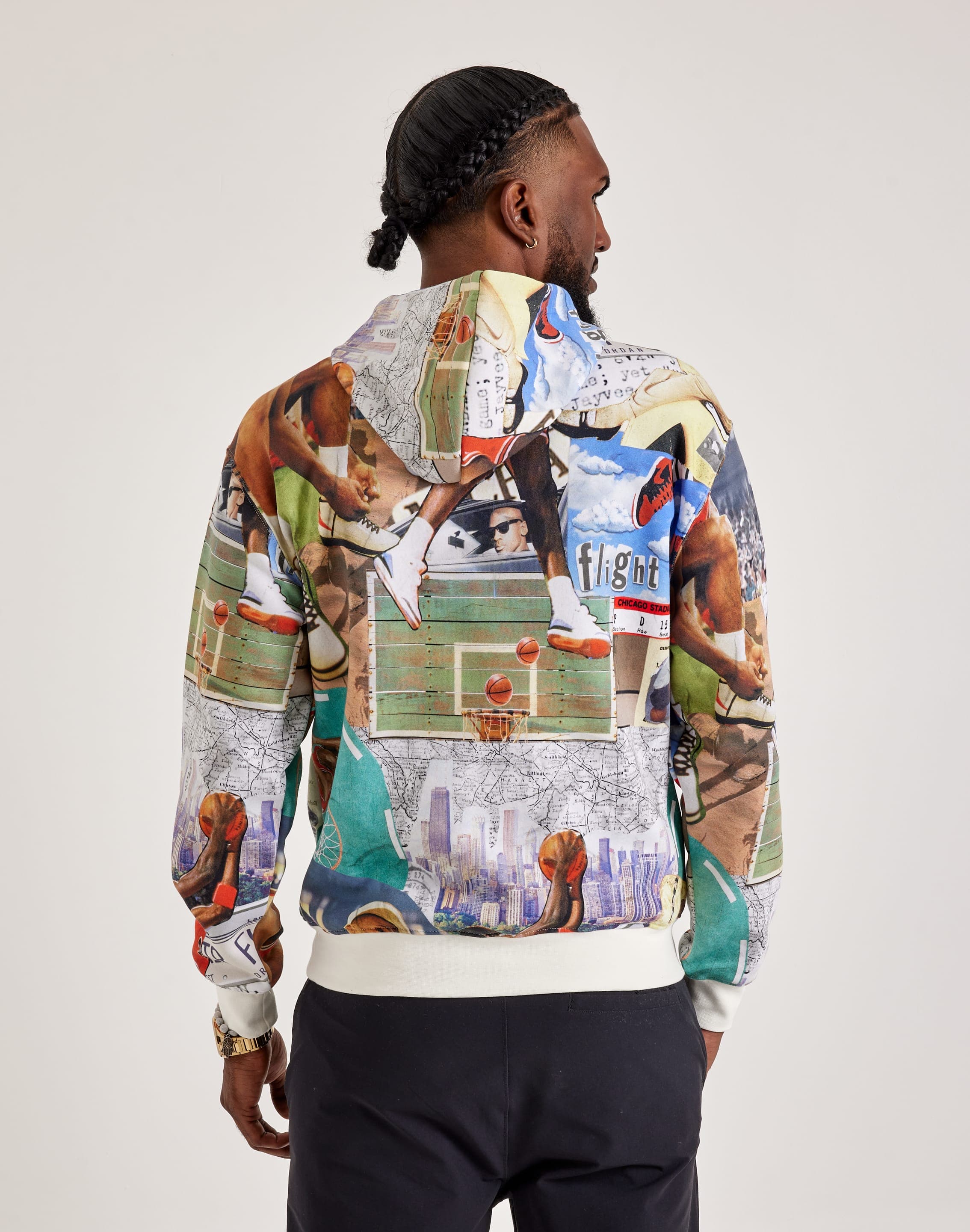 FIL Men’s Brooklyn Fleece Hoodie – Pullover, All Over Print, Polyester