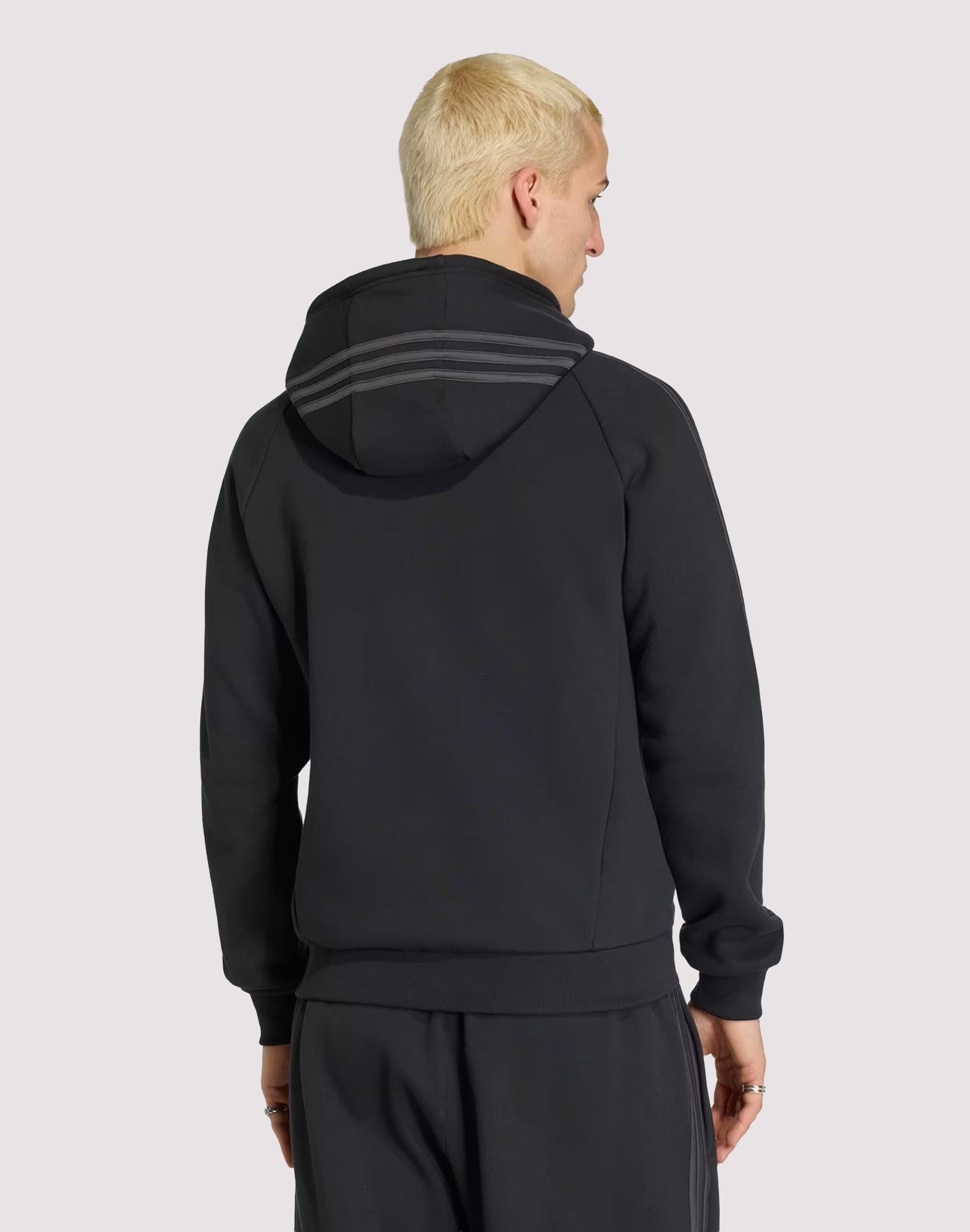 Photo of Adidas Adicolor Over The Hood Stripes Fleece Full-Zip Hoodie