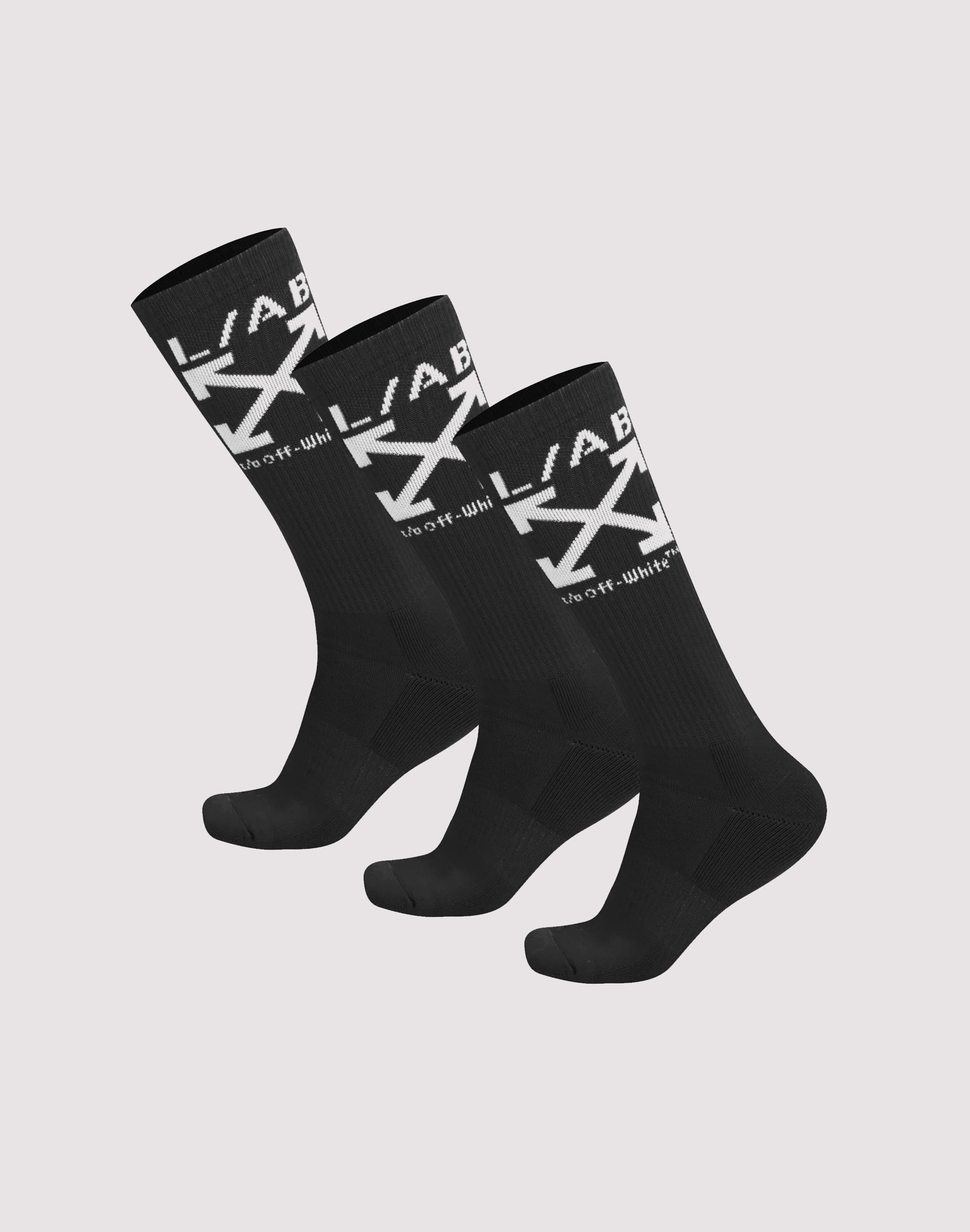 Photo of Off-White L/AB Logo Crew Socks 3-Pack