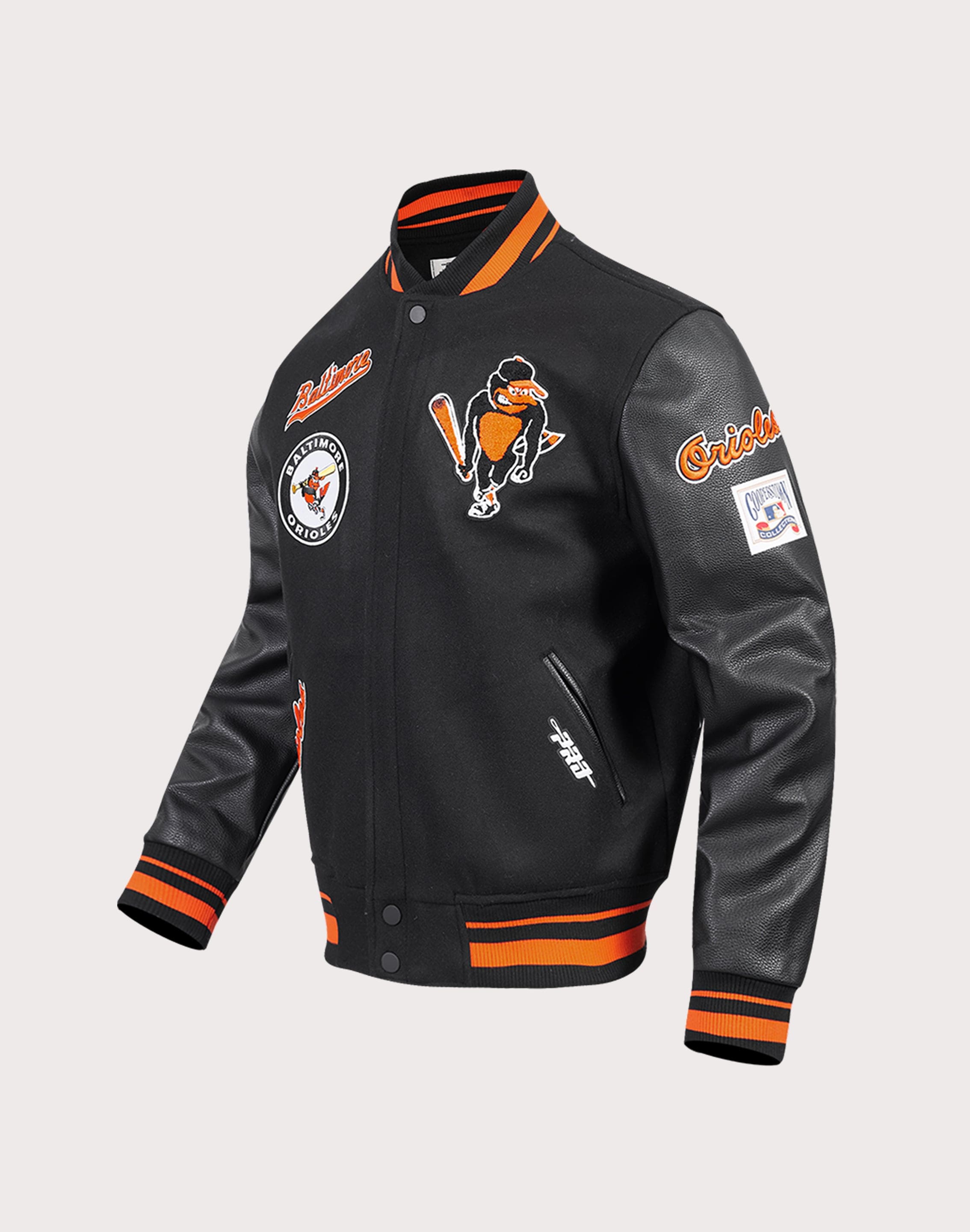 Pro Standard Baltimore Orioles Retro Classic Rib Wool Varsity Jacket