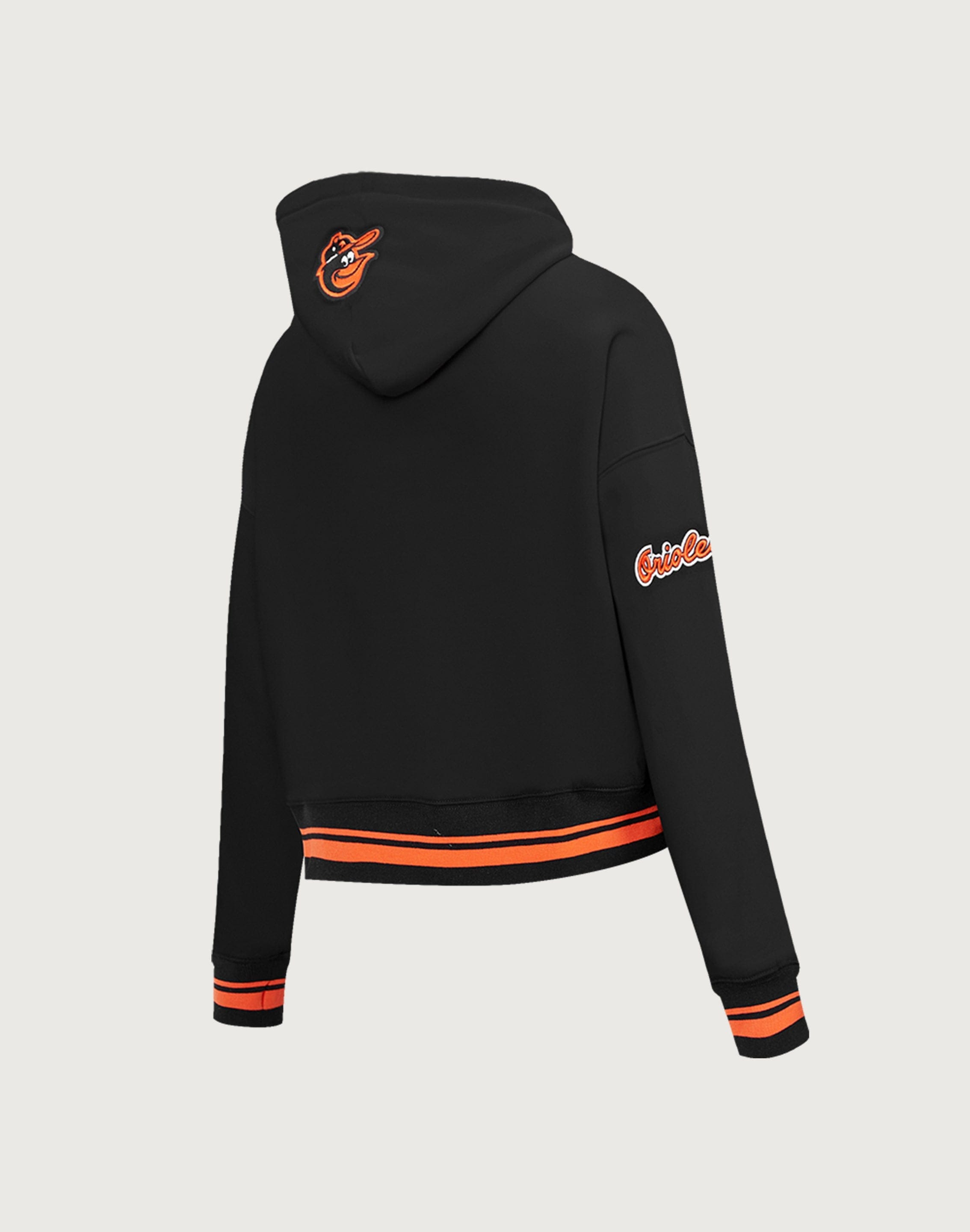Photo of Pro Standard MLB Baltimore Orioles Retro Classic Rib Cropped Hoodie