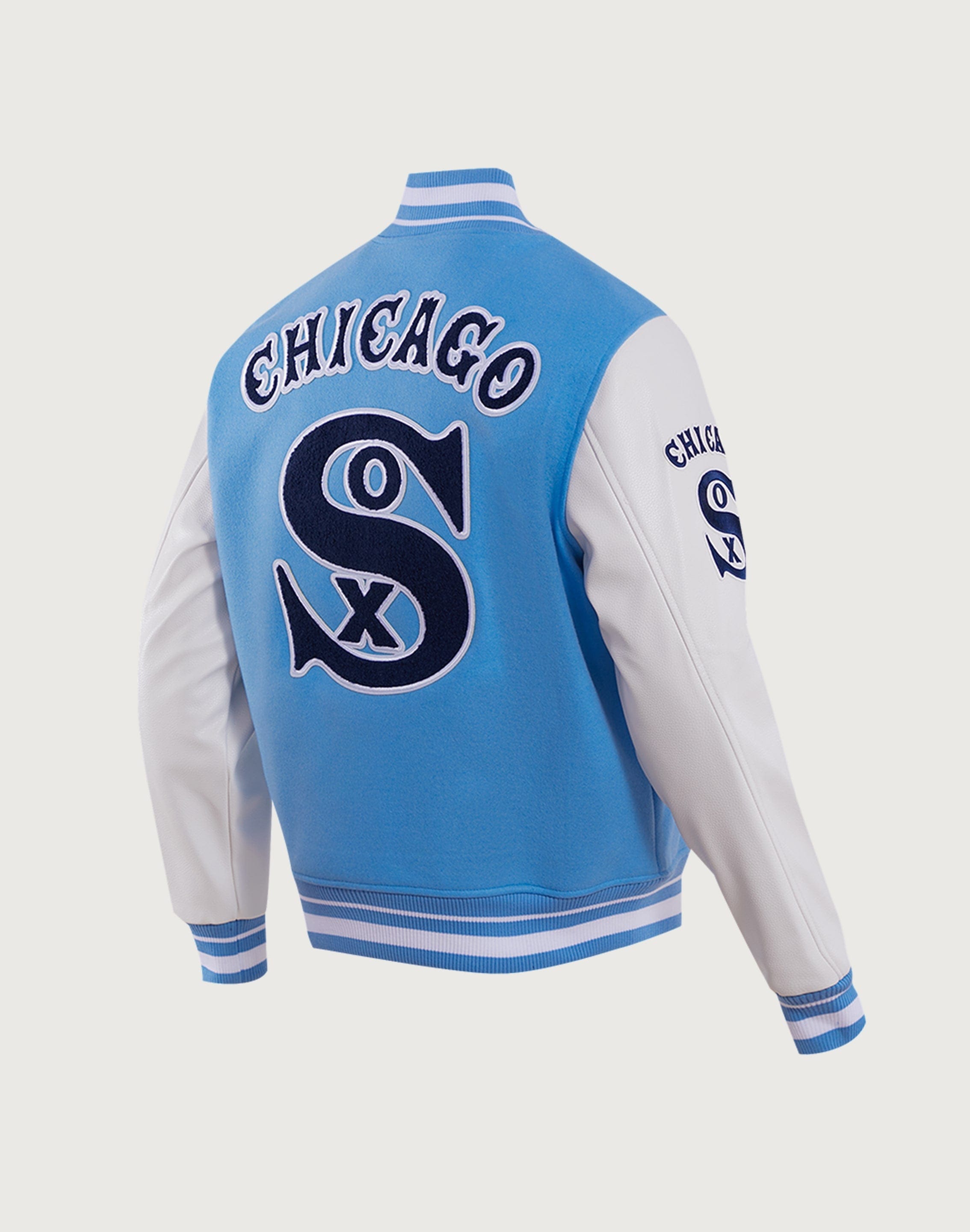 Photo of Pro Standard MLB Chicago White Sox Retro Classic Rib Wool Varsity Jacket