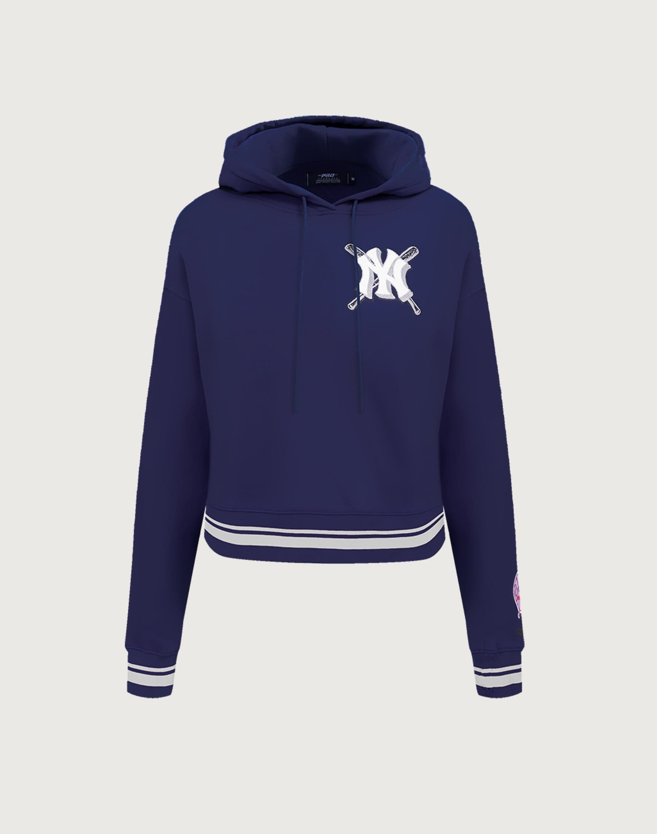 Photo of Pro Standard MLB New York Yankees Mashup Rib Cropped Hoodie