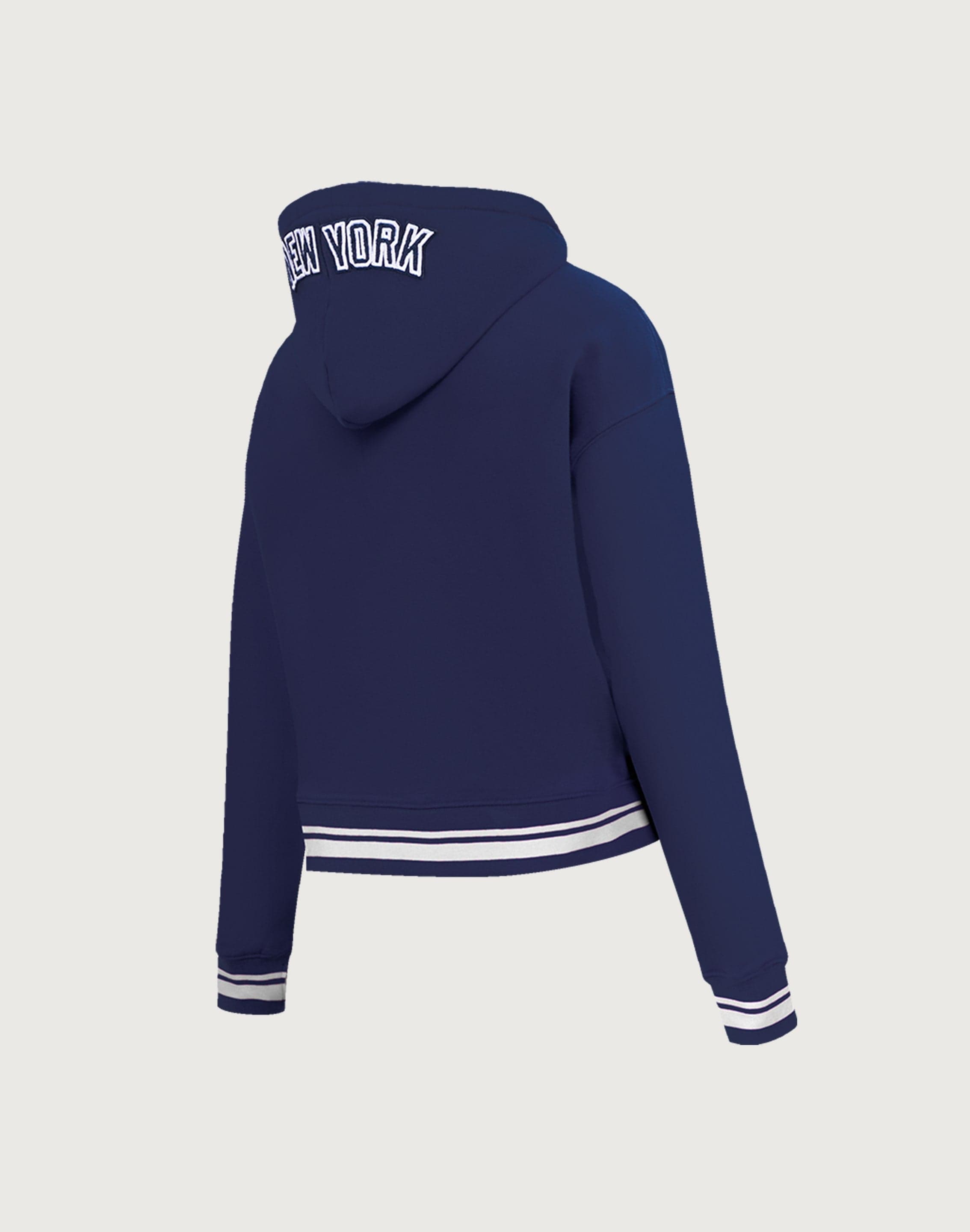 Photo of Pro Standard MLB New York Yankees Mashup Rib Cropped Hoodie