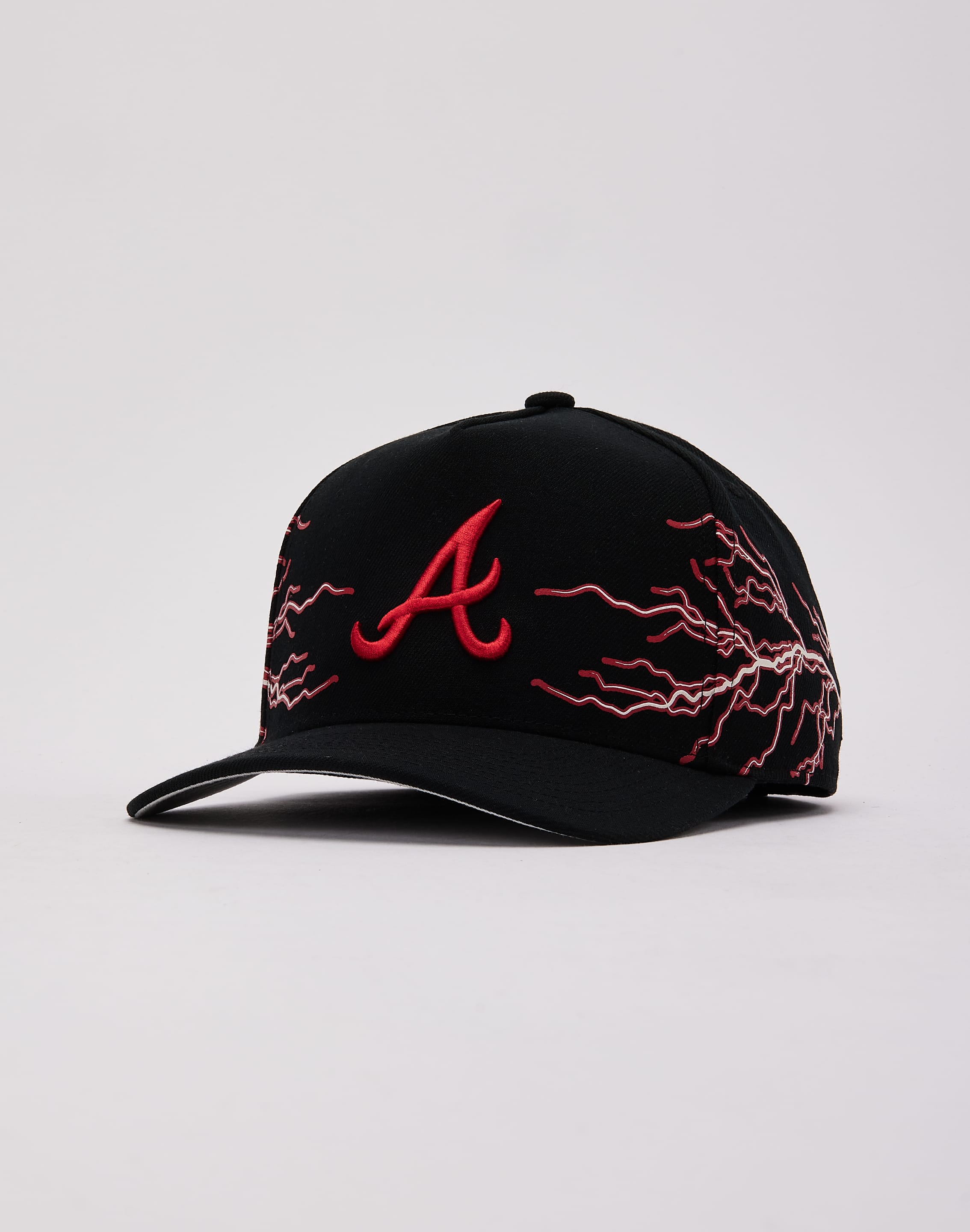 Mitchell Ness MLB Atlanta Braves Lightning Pro Pinch Snapback