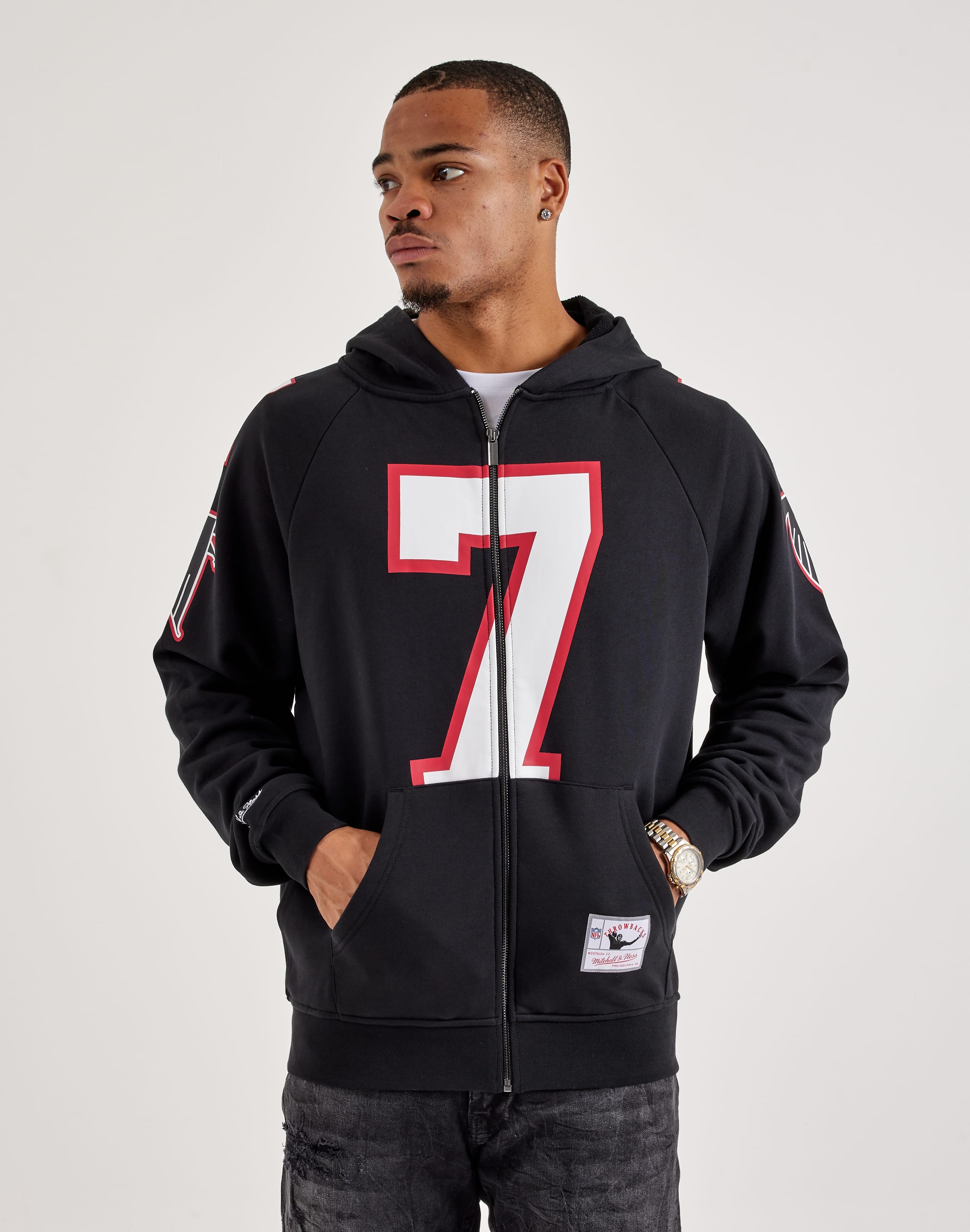 Mitchell & Ness NFL Maxxed Out Raglan Falcons Michael Vick Fleece