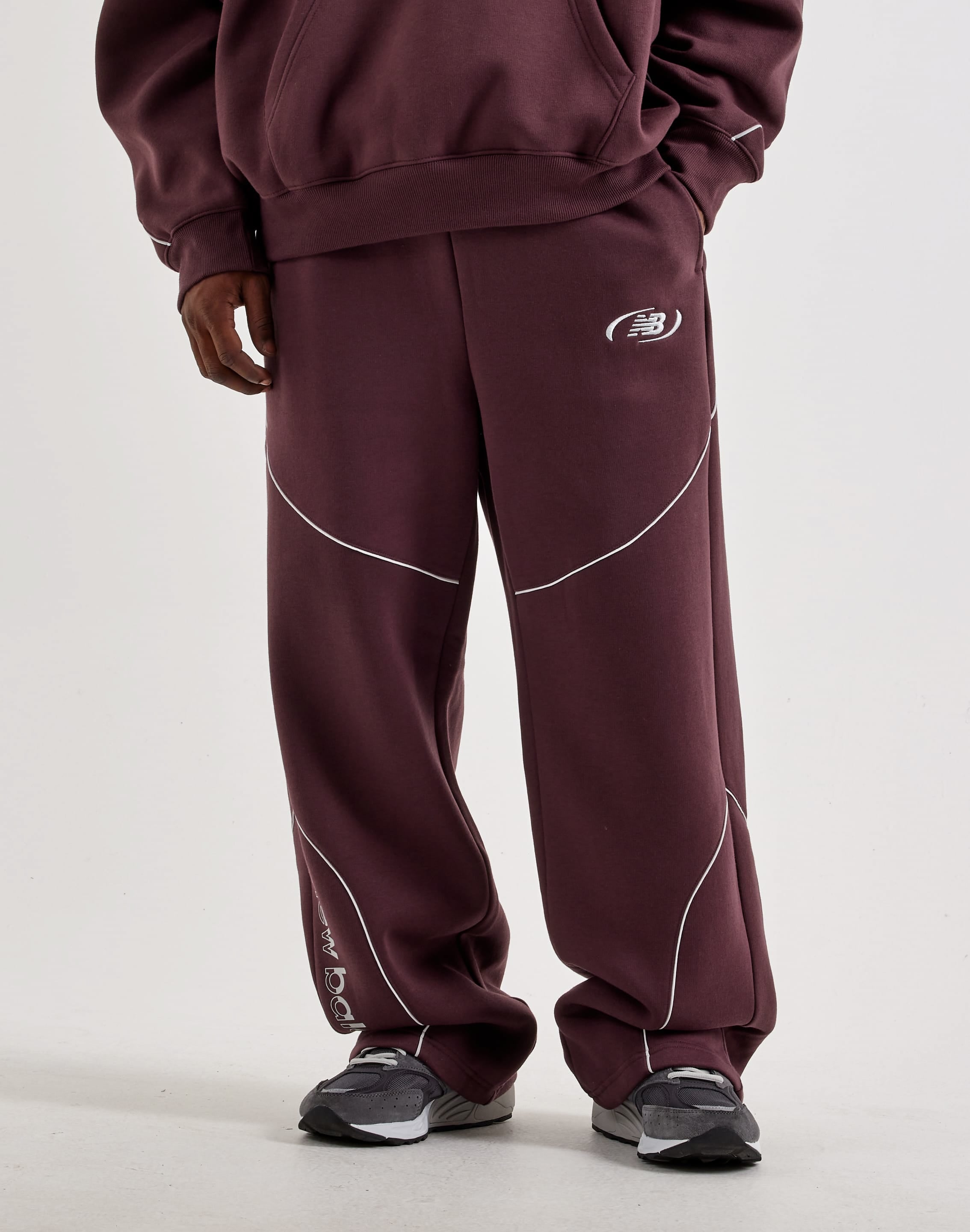 New Balance Trackside Fleece Open-Hem Pants, image 1 of 4