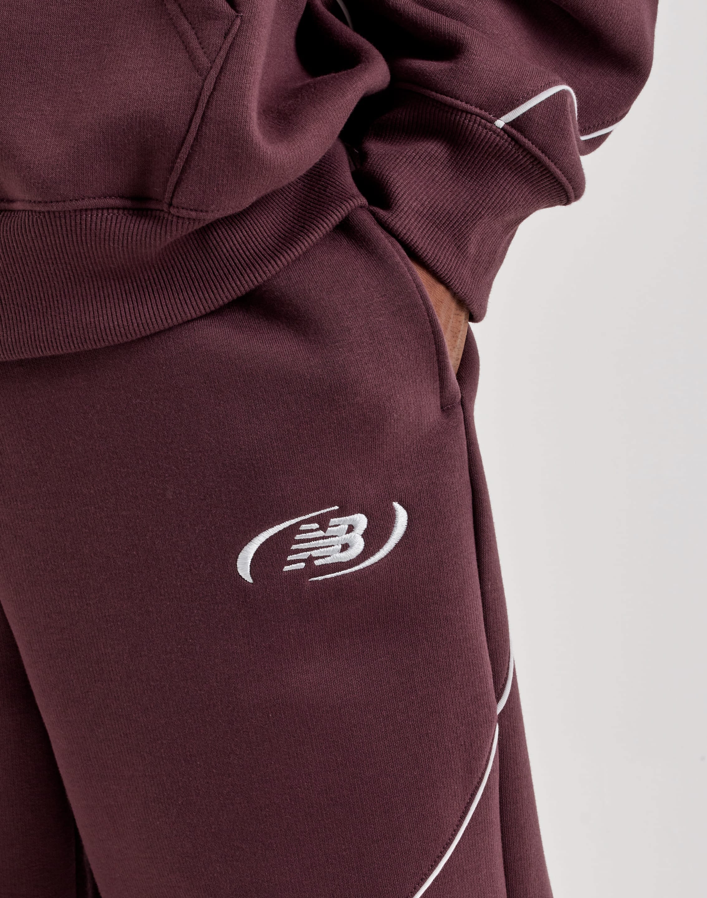 New Balance Trackside Fleece Open-Hem Pants, image 2 of 4