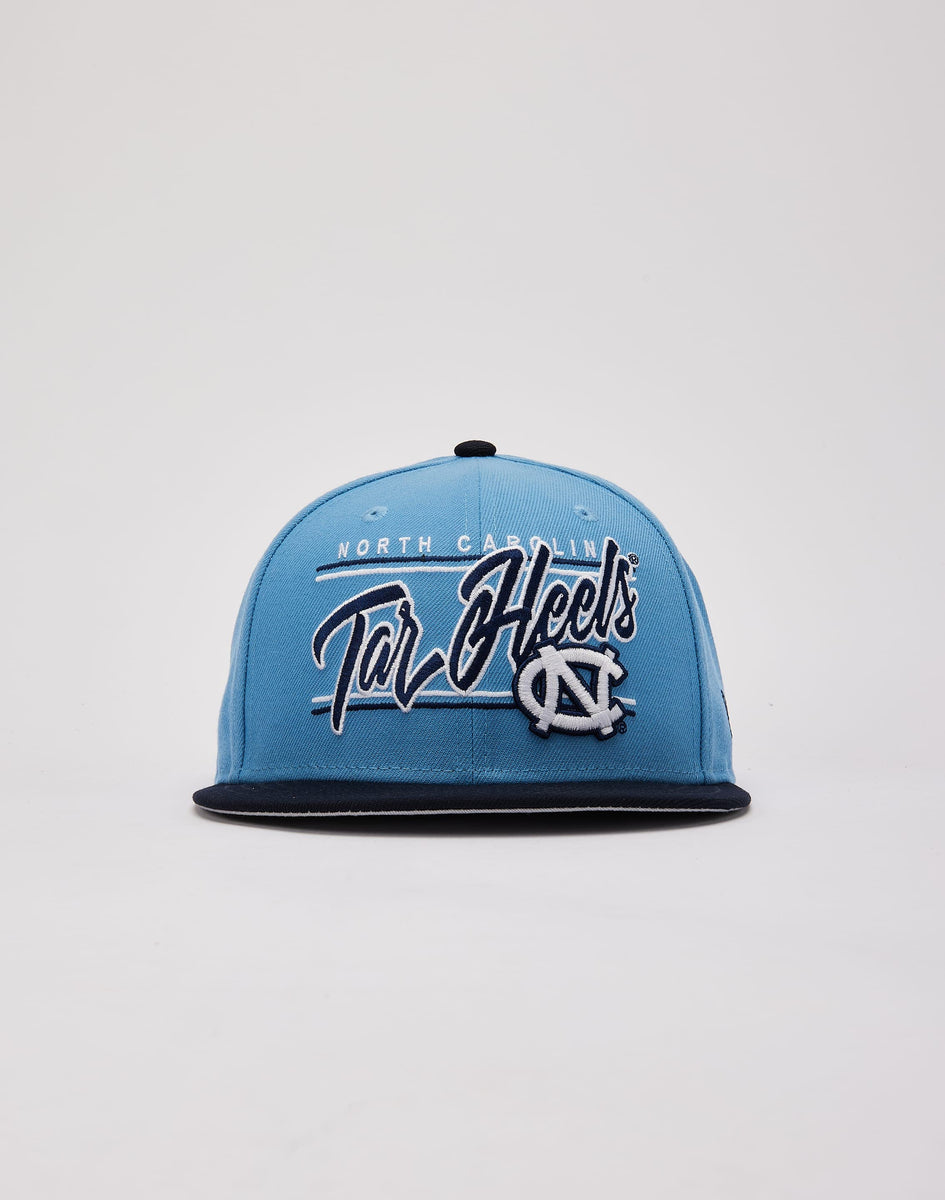 New Era North Carolina Tar Heels Script 9Fifty Snapback Hat – DTLR