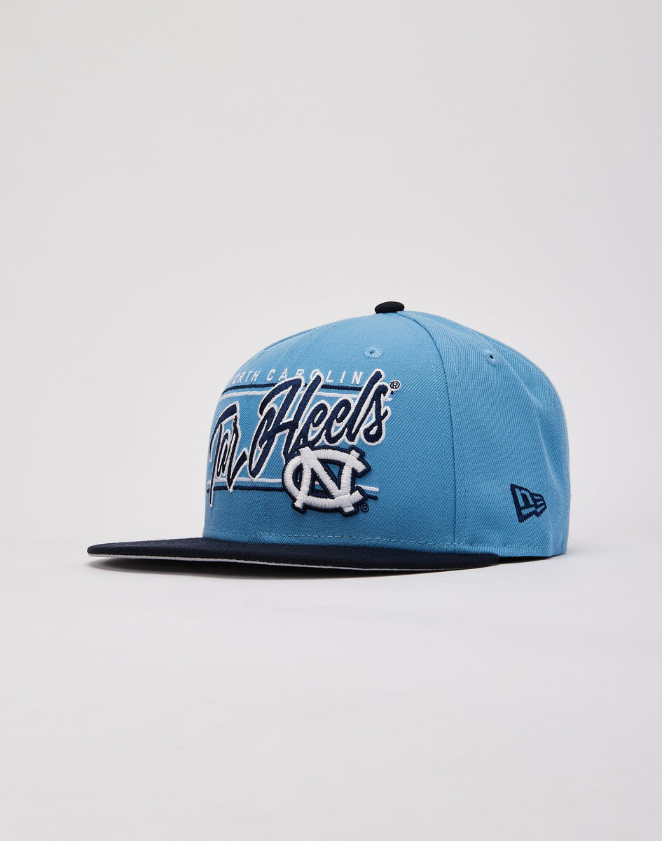 New Era North Carolina Tar Heels Script 9Fifty Snapback Hat – DTLR