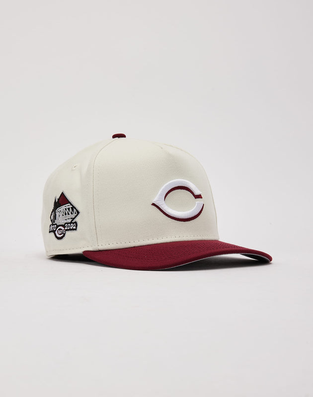 Shop New Era 9Fifty Cincinnati Reds Washed A-Frame Snapback Hat New Era Indigo 60624370 15607700136