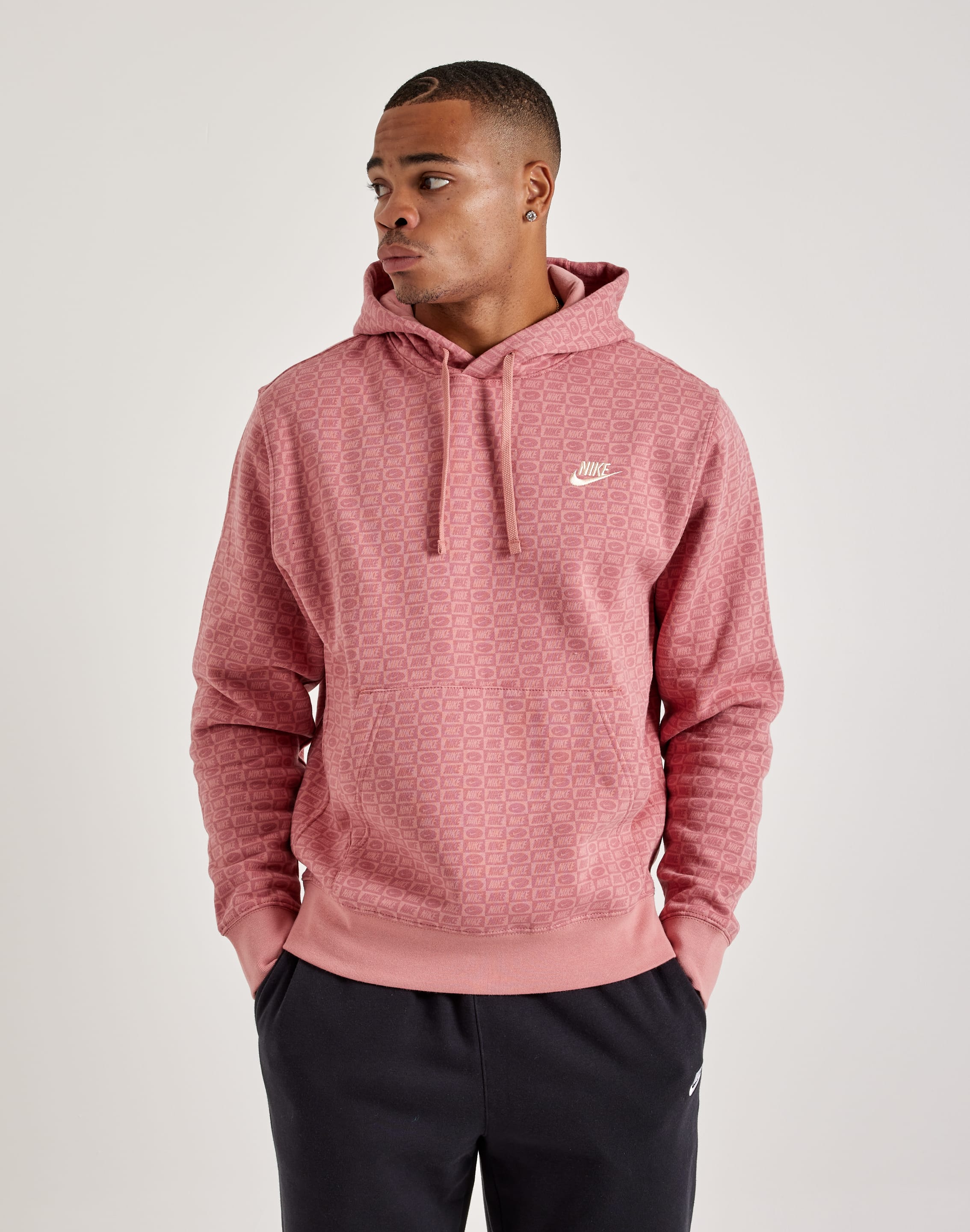 Pink Peach Nike Sweater Mens Nike Pink Nike Pullover Nike