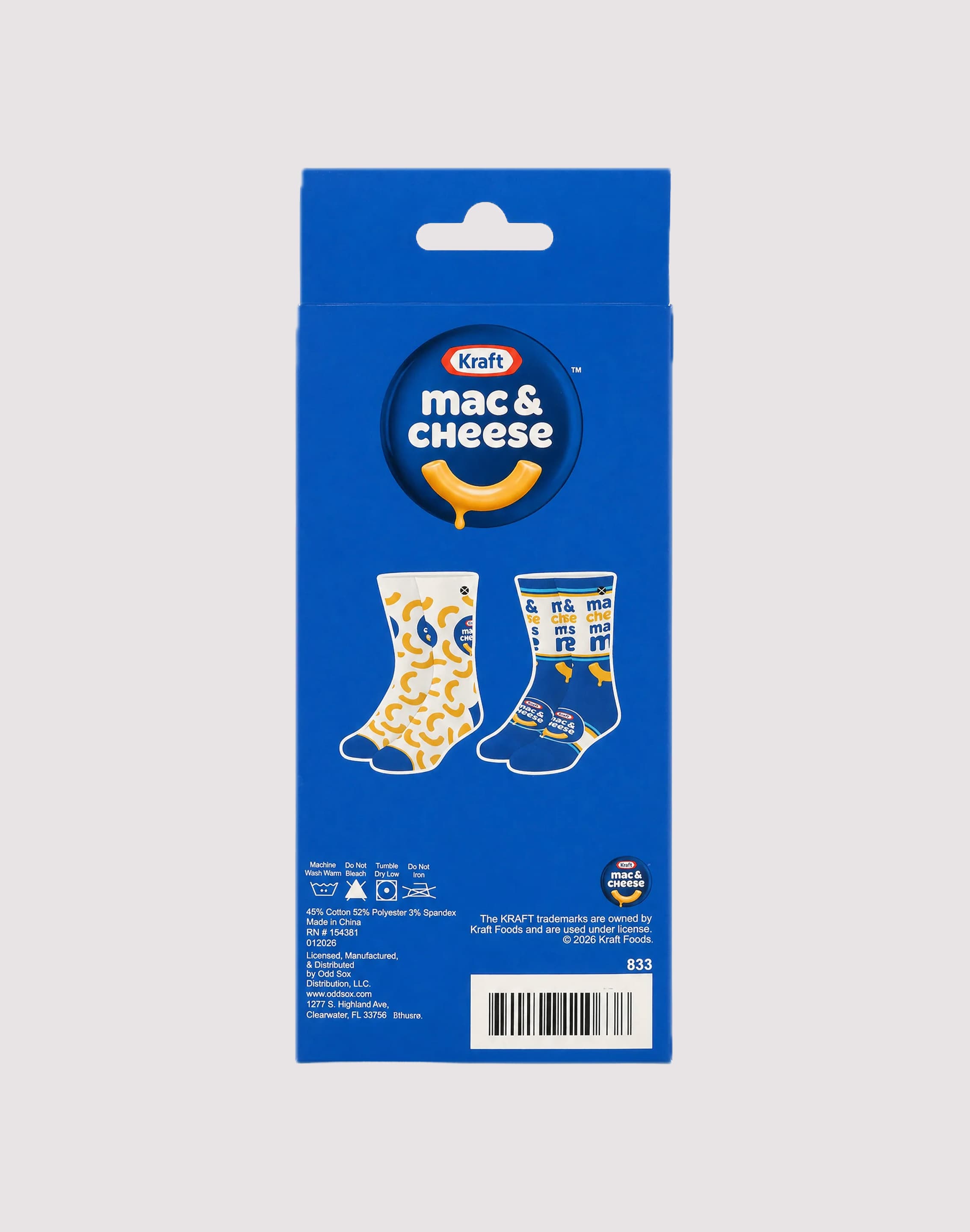 Photo of Odd Sox Kraft Mac & Cheese Crew Socks 2-Pack