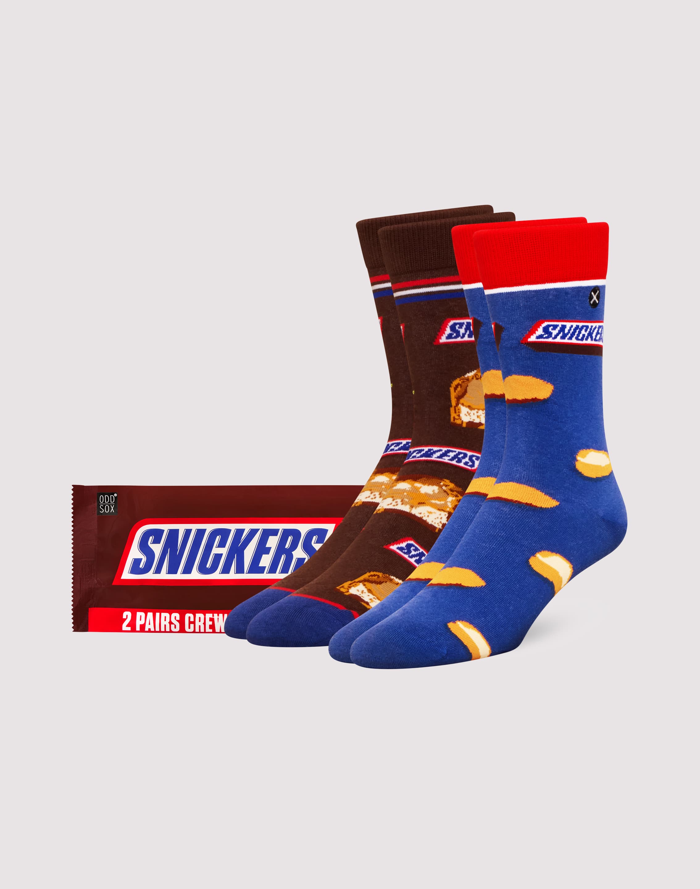 Photo of Odd Sox Snickers Crew Socks 2-Pack