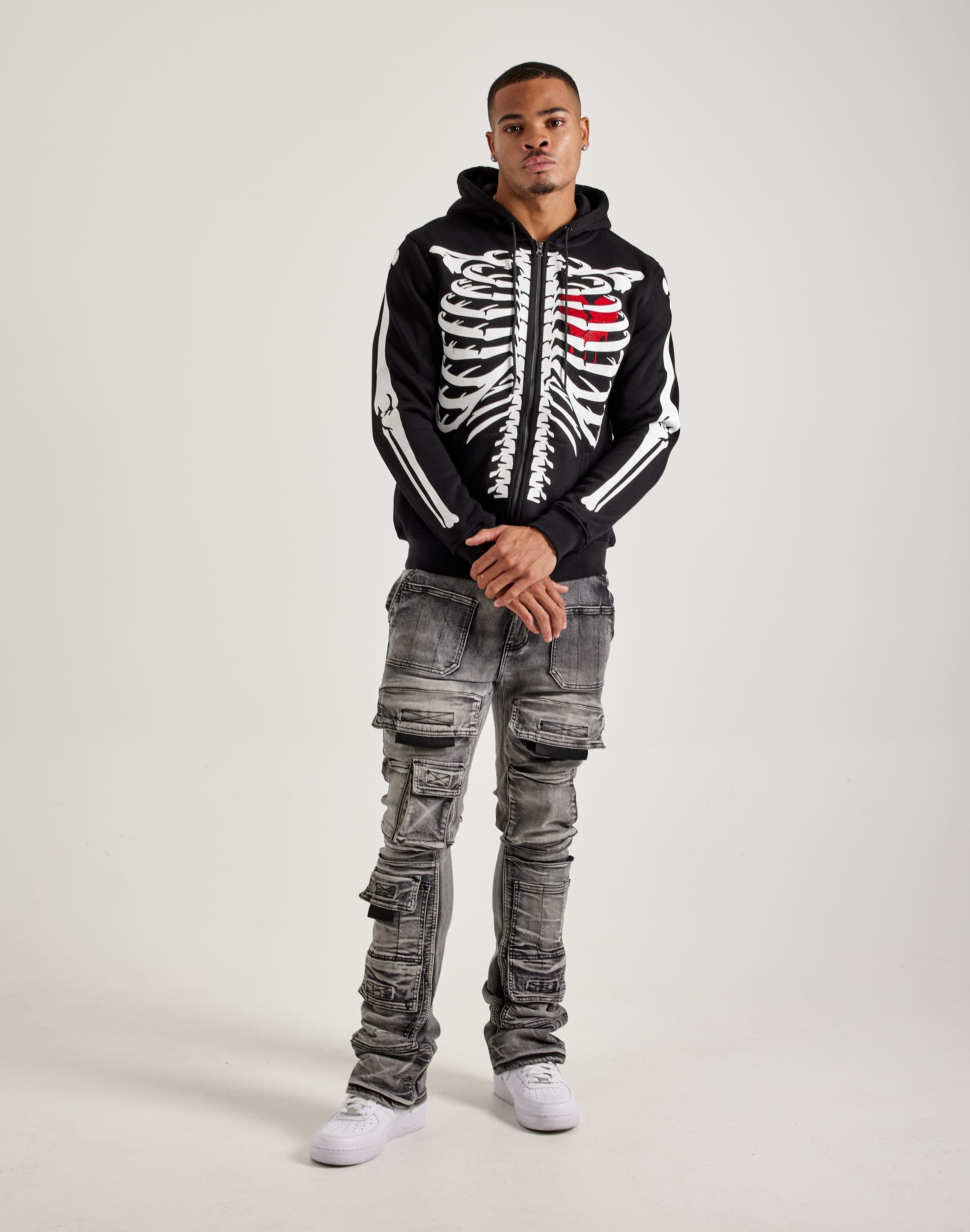 Roke Rk Roku Studio Skeleton Full-Zip Hoodie – DTLR