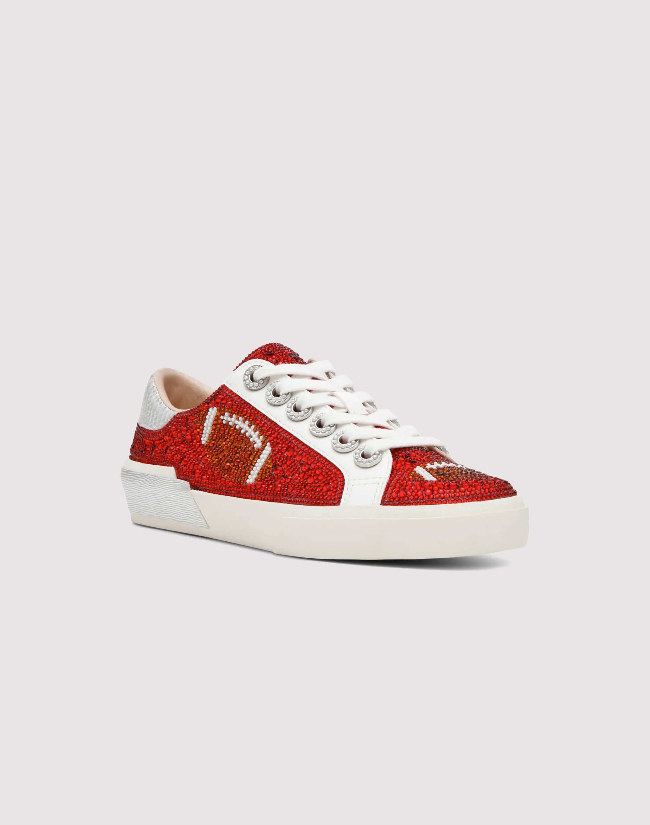 Photo of Betsey Johnson Archy Rhinestone Football Sneaker