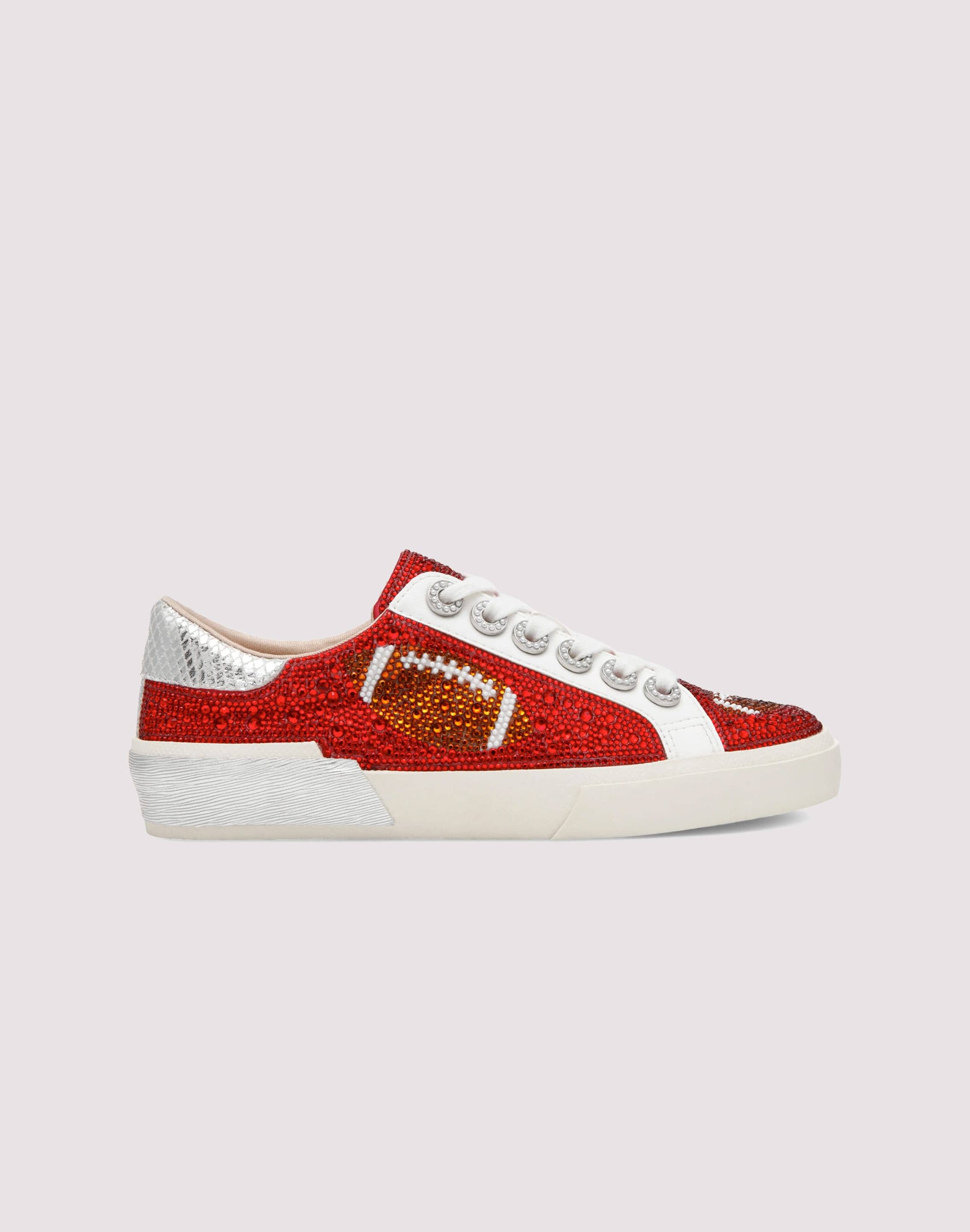 Photo of Betsey Johnson Archy Rhinestone Football Sneaker