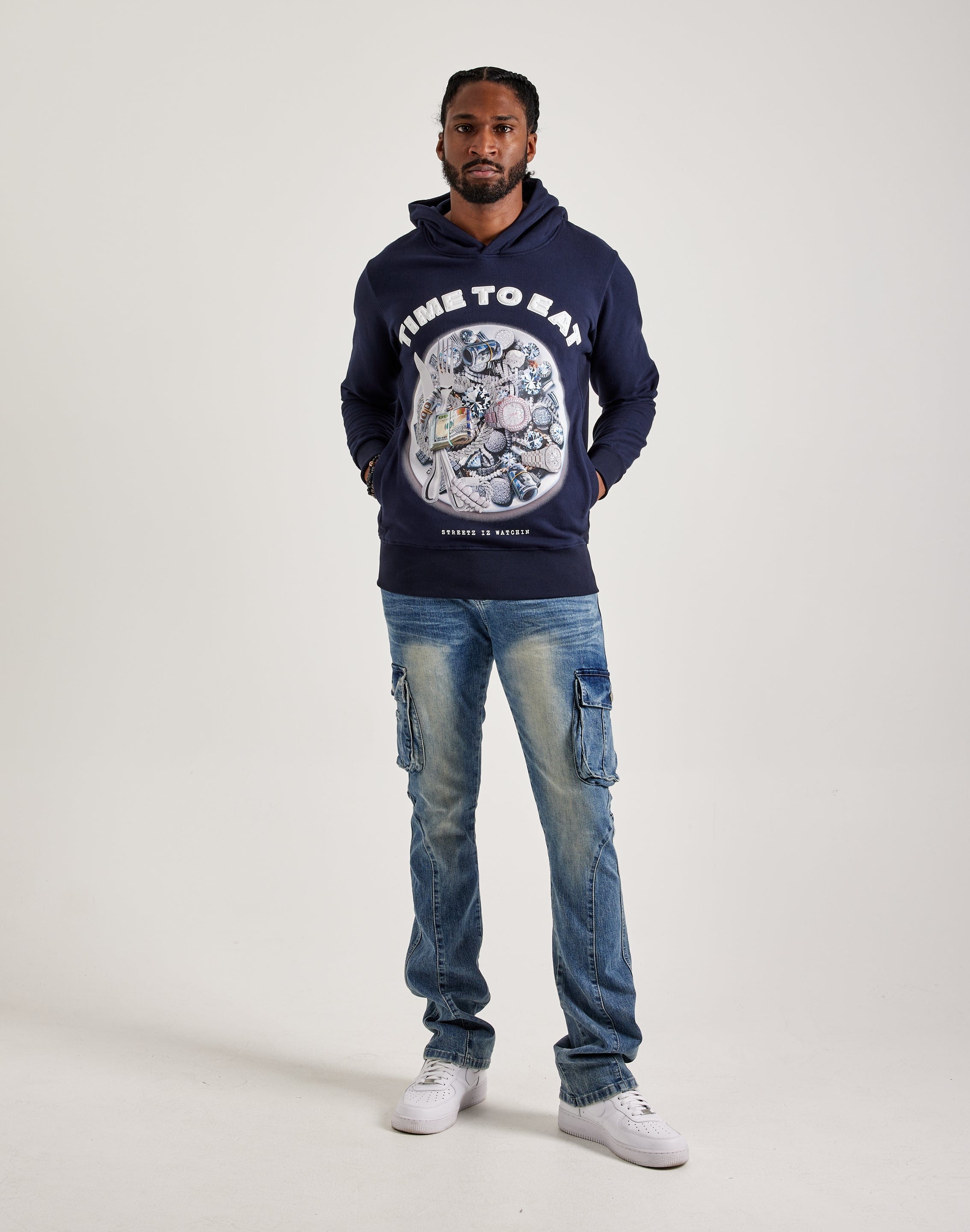 Streetz Iz Watchin Time To Eat Hoodie – DTLR - Main Image