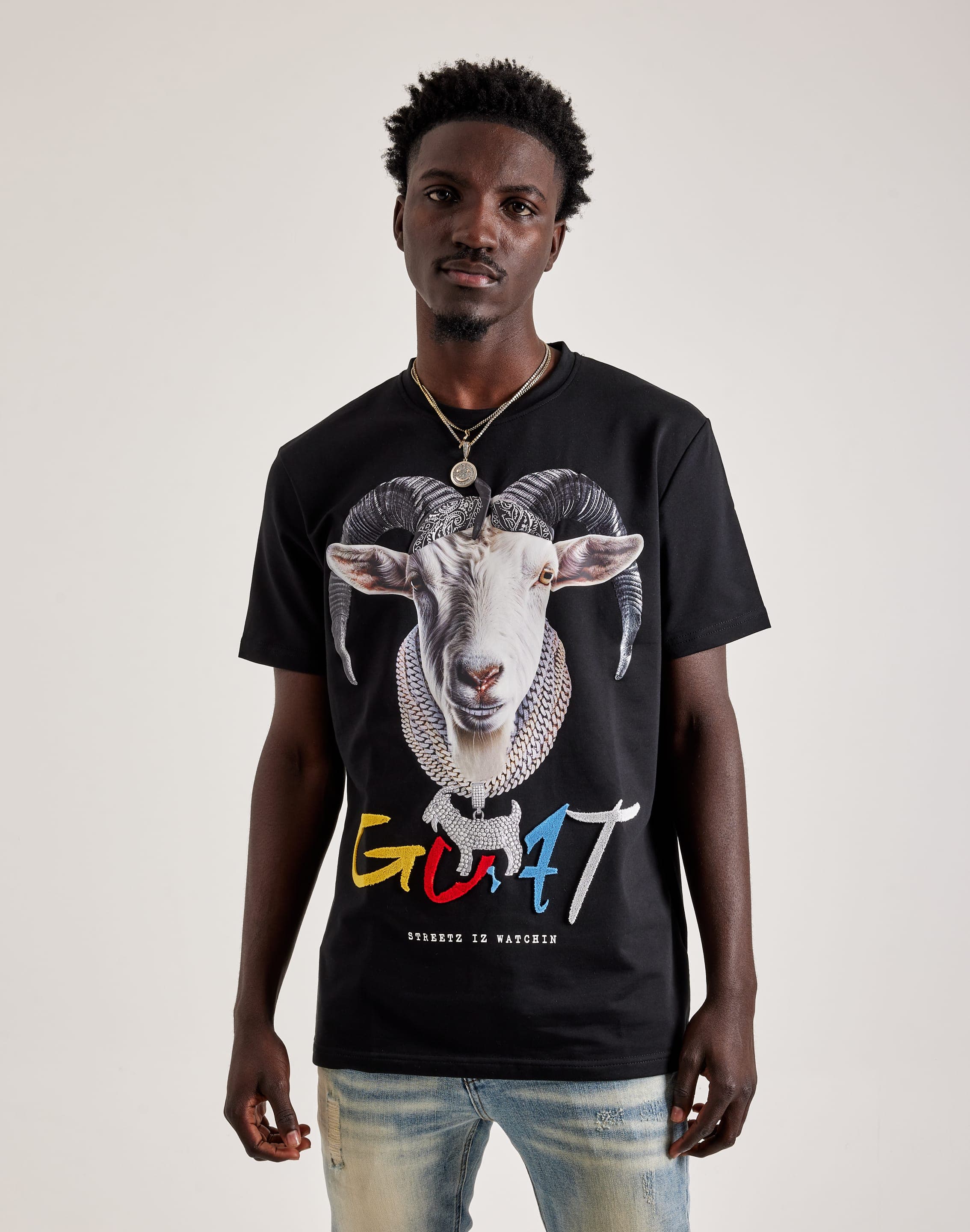 Streetz Iz Watchin Goat Tee – DTLR