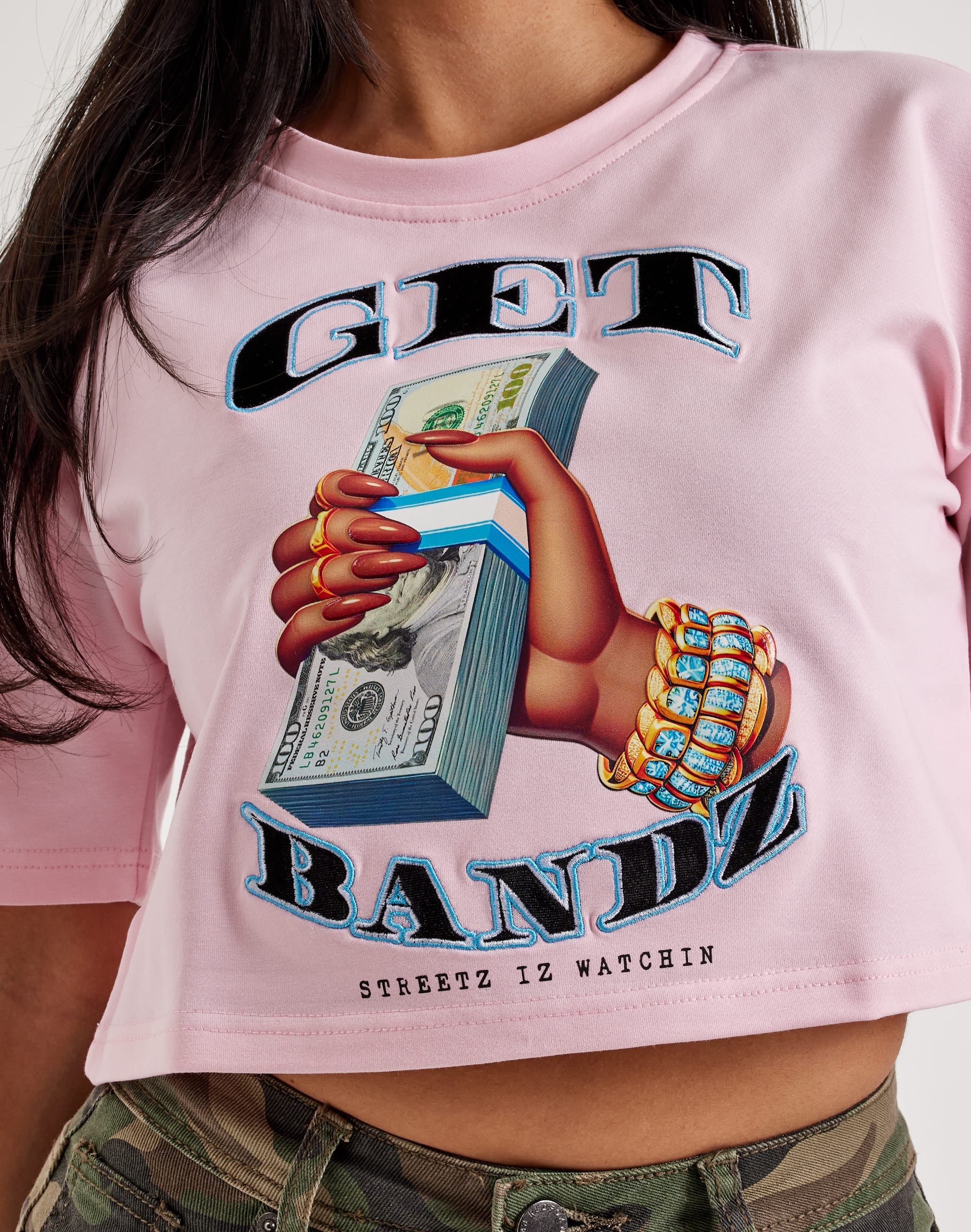 Streetz Iz Watchin Get Bandz Tee – DTLR