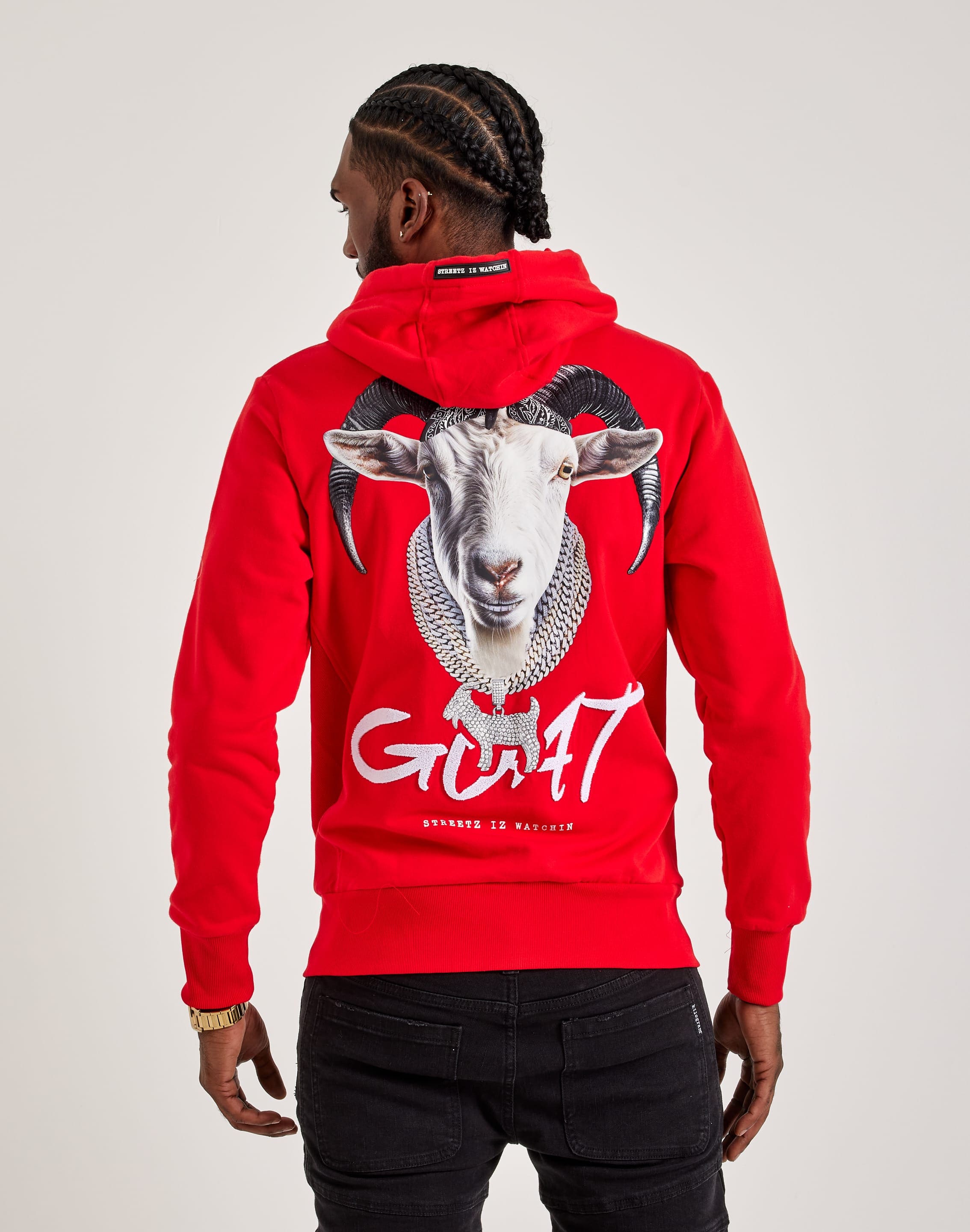 Streetz Iz Watchin Goat Full-Zip Hoodie